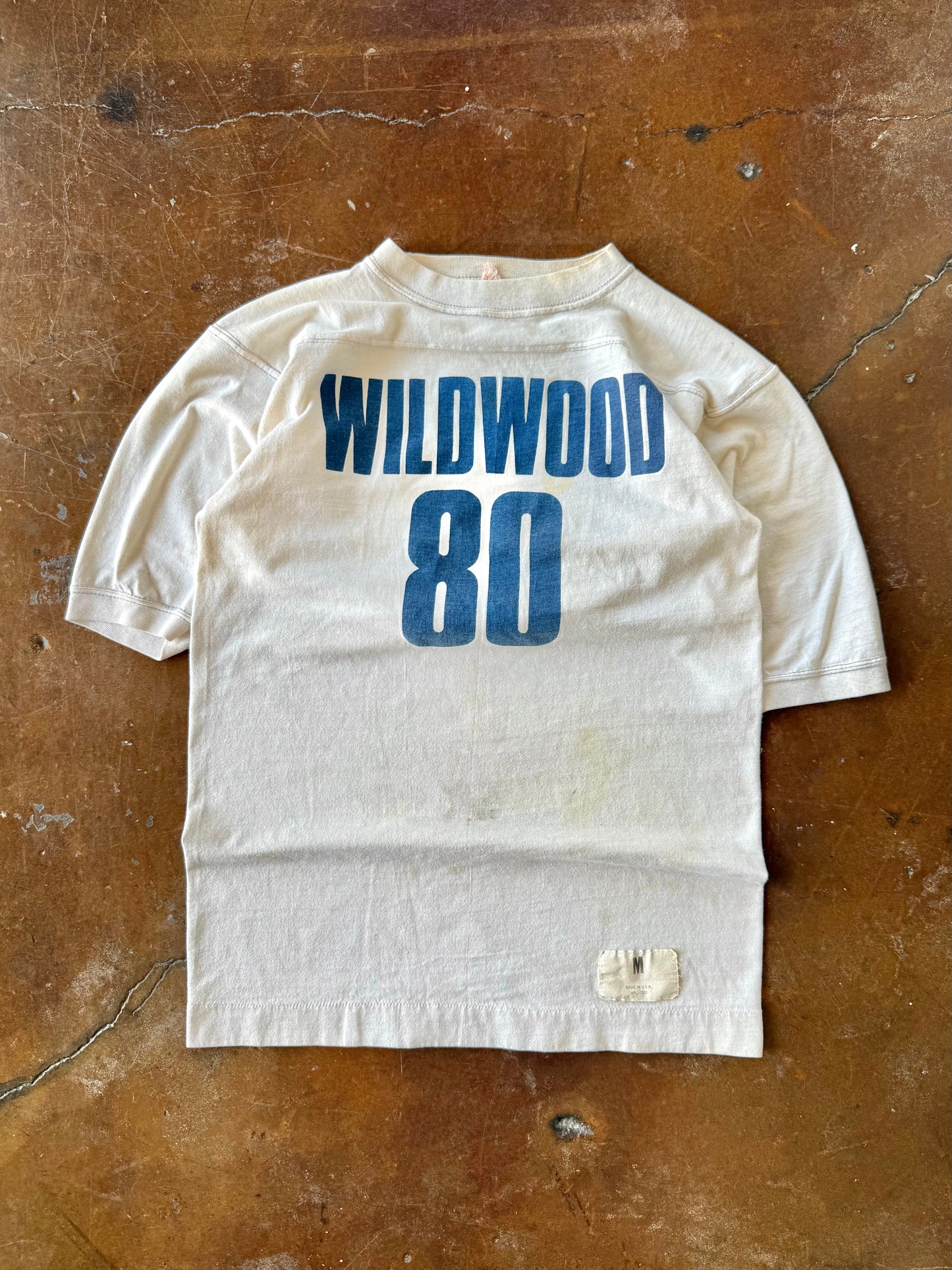80s Wildwood "80" jersey style cotton shirt (MEDIUM)