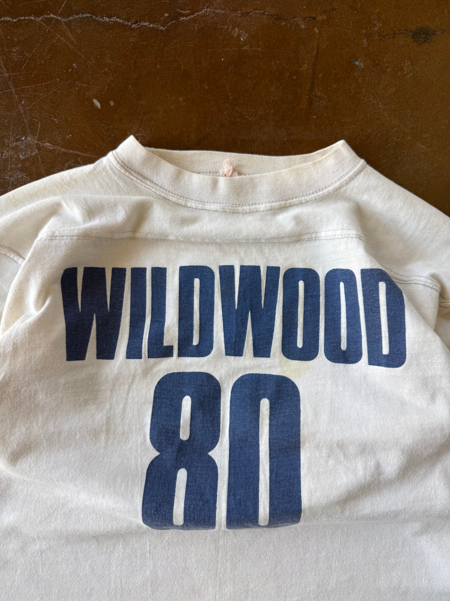 80s Wildwood "80" jersey style cotton shirt (MEDIUM)