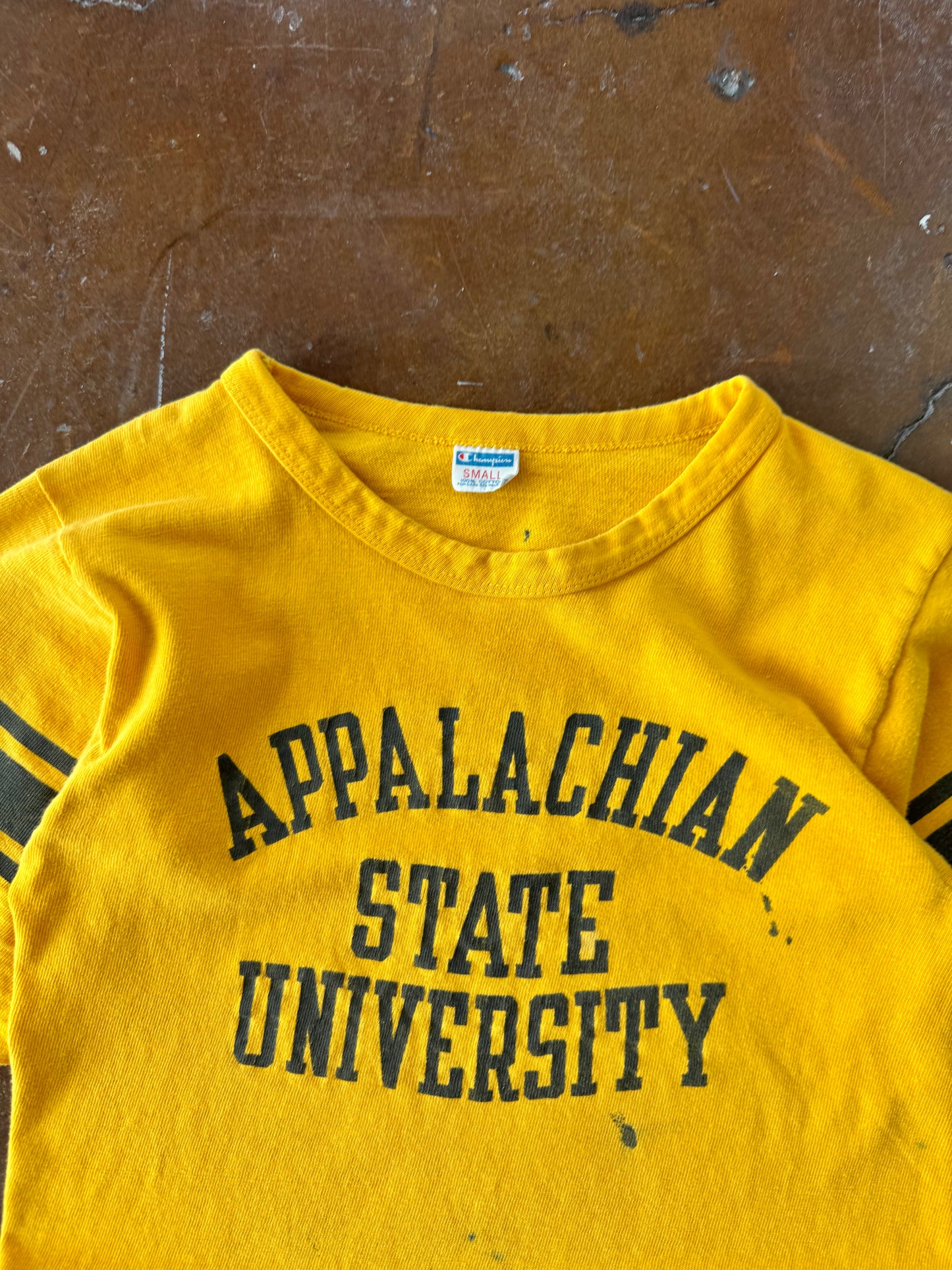 70s Champion "Appalachian State University" cotton jersey style shirt (SMALL)