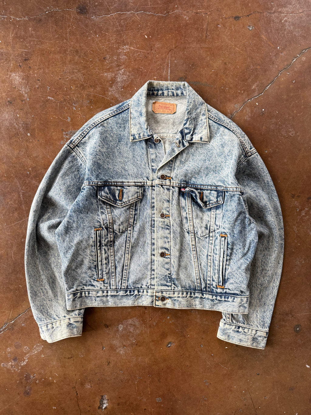80s faded Levi's custom hand-drawn "guns n' roses" jacket (MEDIUM)