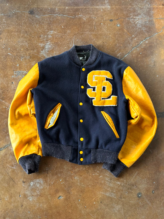 70s High School Varsity "south lyon" letterman jacket (LARGE)
