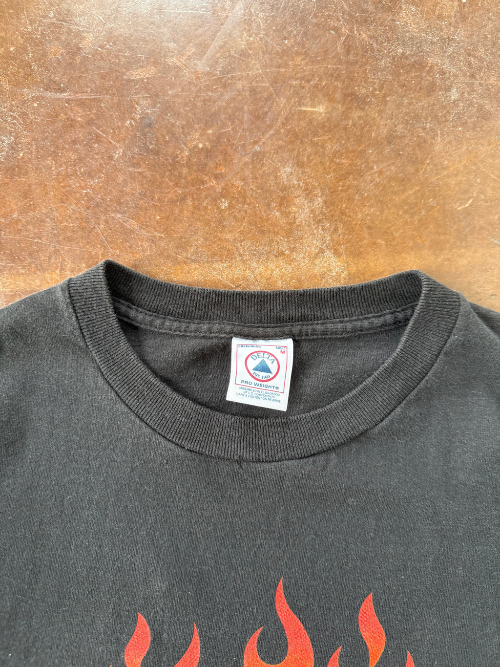 90s Harley Davidson "flame logo" biker shirt (MEDIUM)