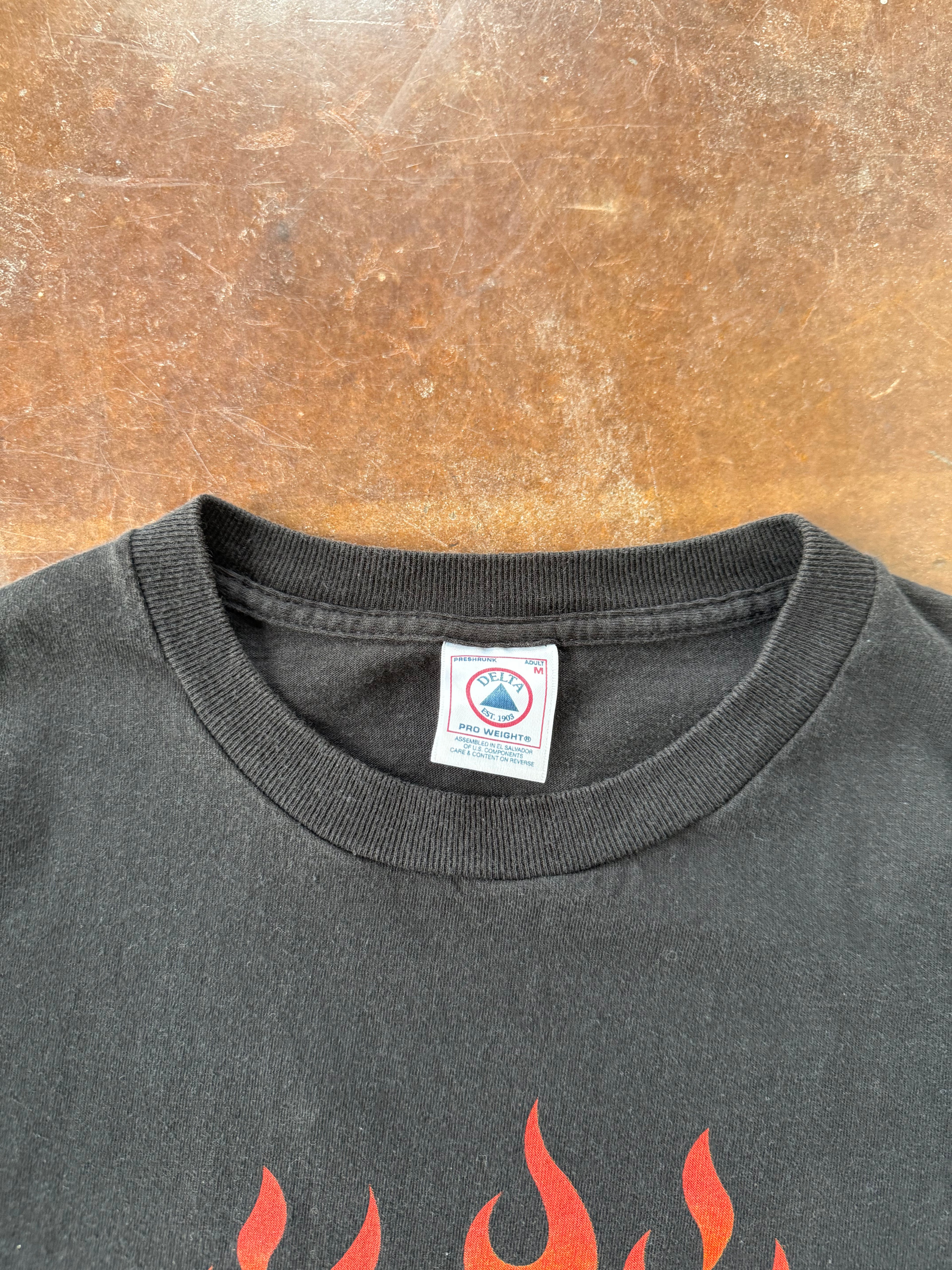 90s Harley Davidson "flame logo" biker shirt (MEDIUM)