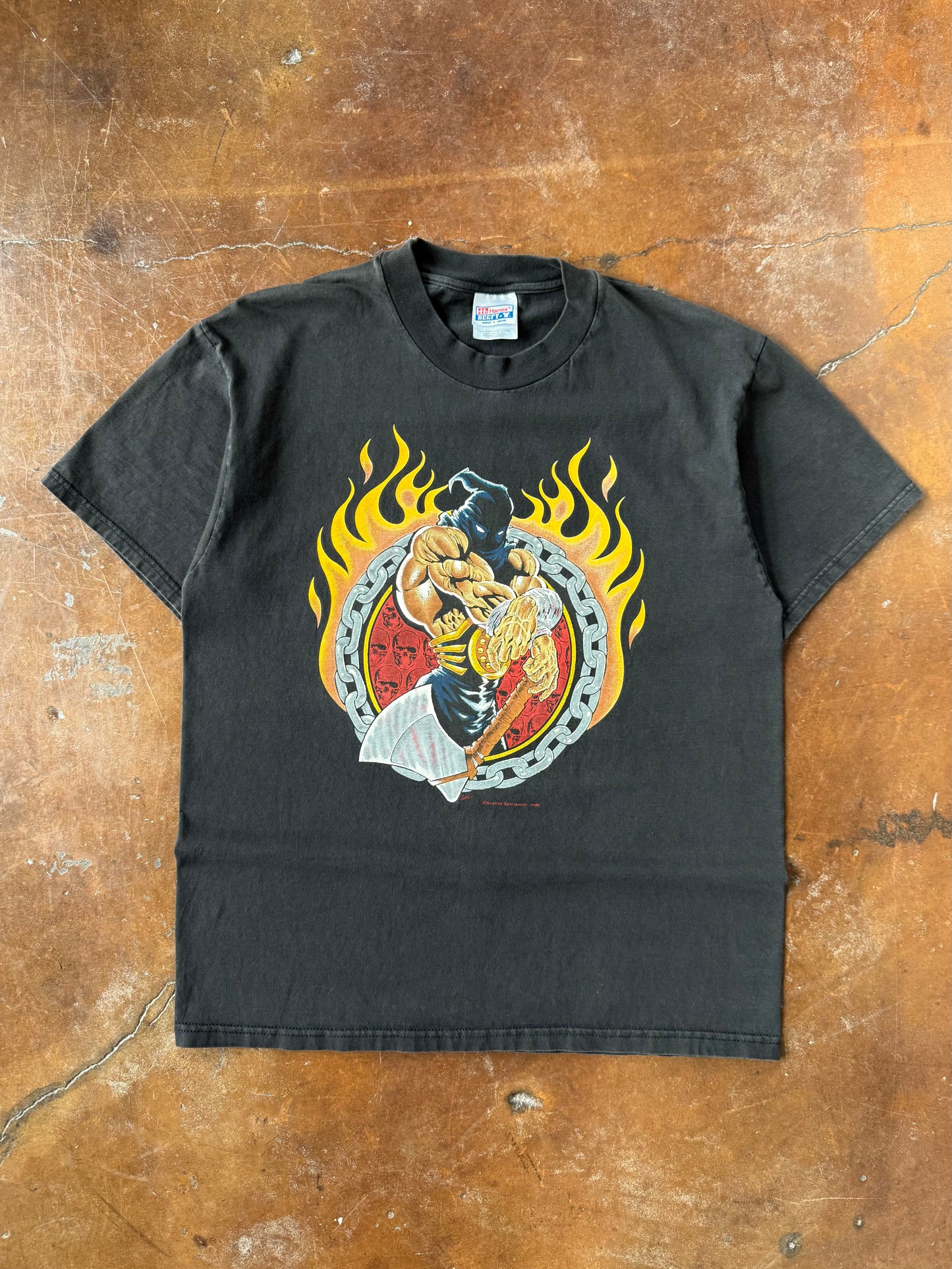 1998 Sturgis Bike Rally "executioner" biker shirt (LARGE)