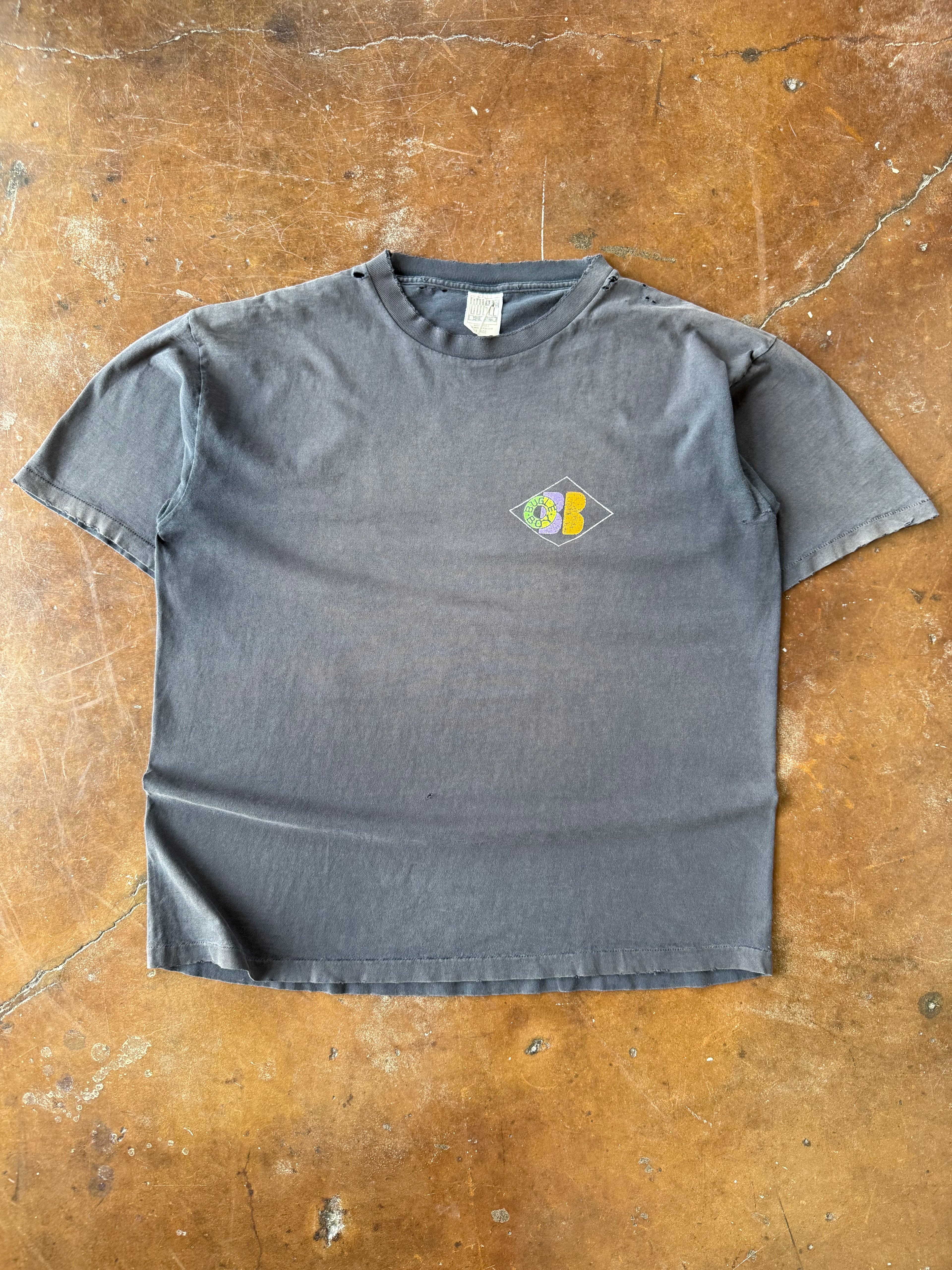 90s faded & lightly distressed Bugle Boy surf shirt (XL)
