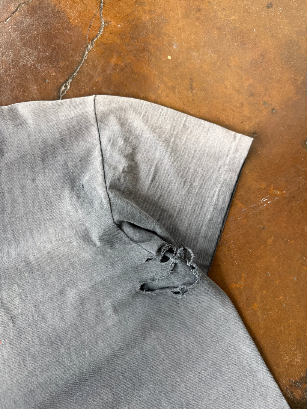 80s faded & lightly distressed Harley Davidson "winged emblem" biker shirt (XL)
