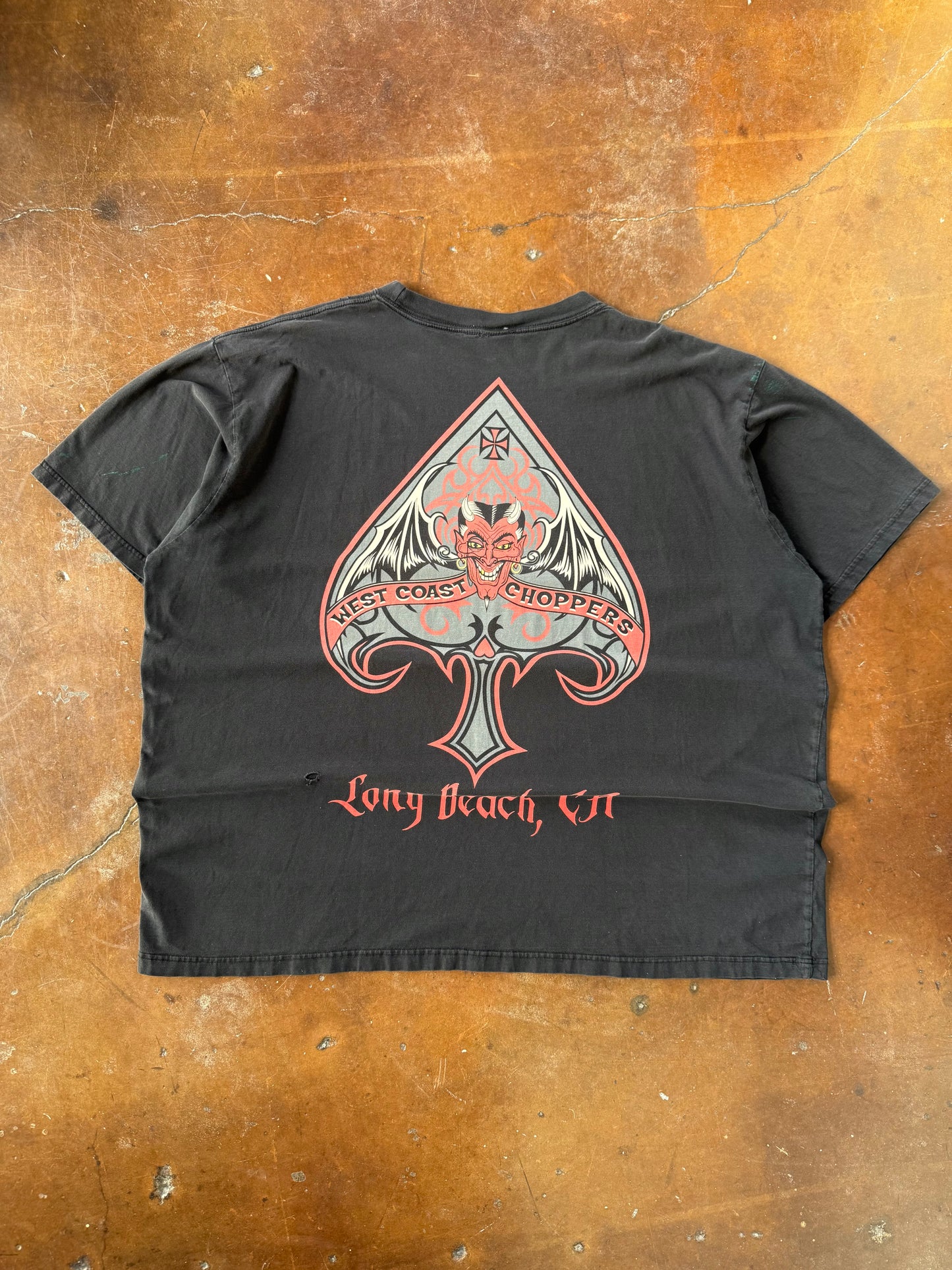 2000s West Coast Choppers "devil-man" shirt (XXXL)
