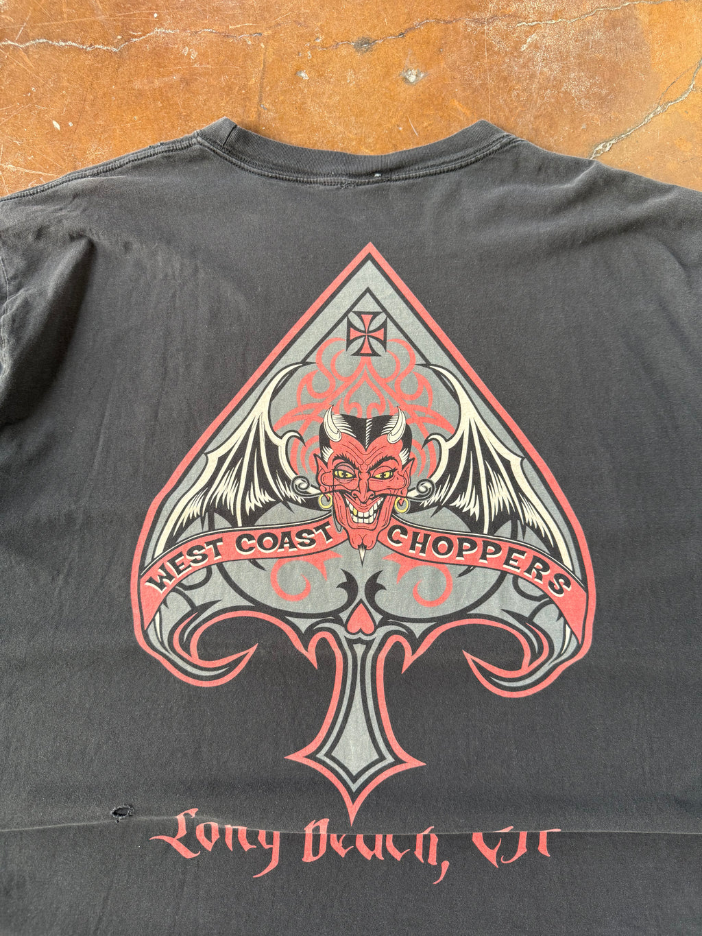 2000s West Coast Choppers "devil-man" shirt (XXXL)