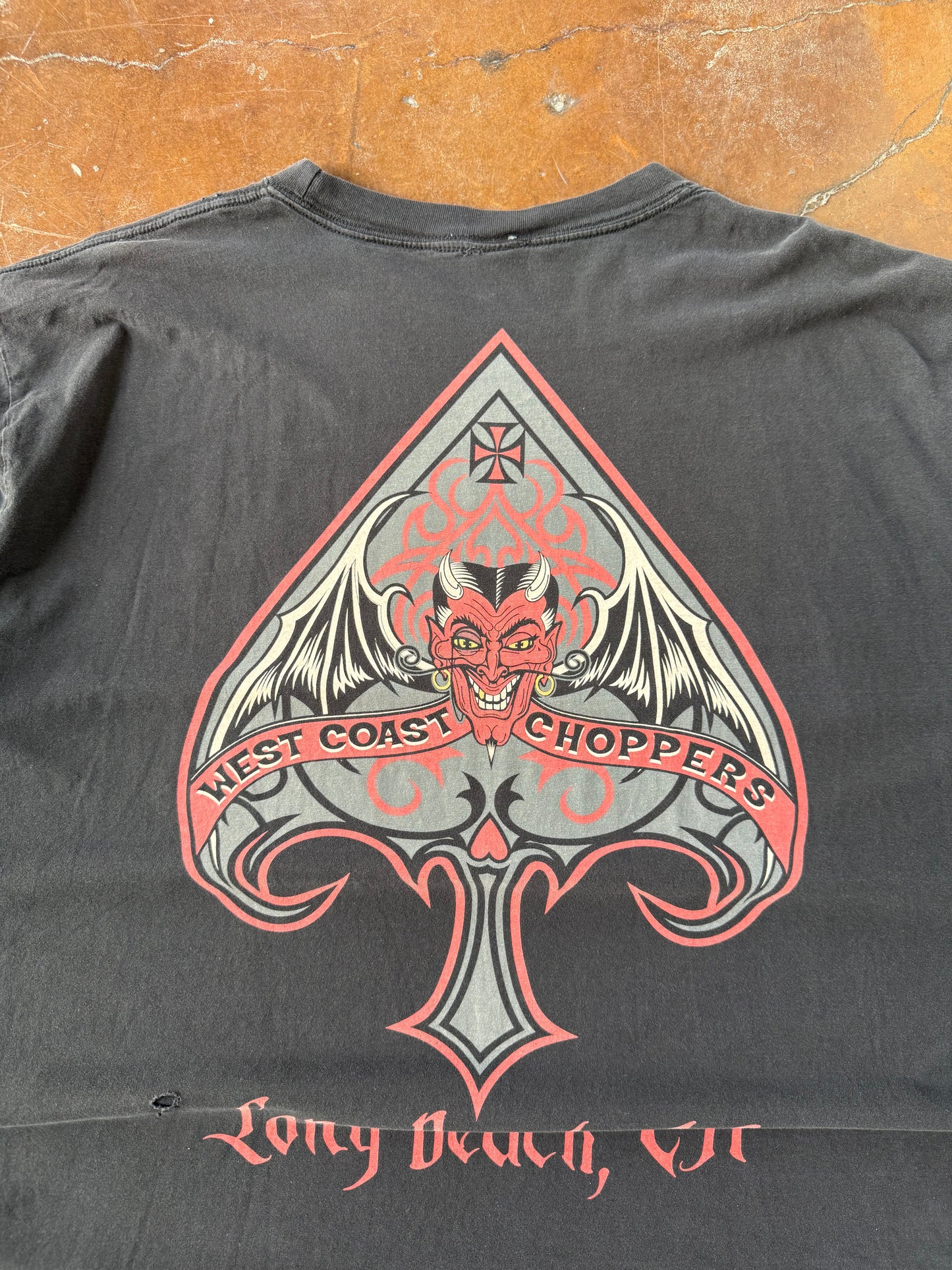 2000s West Coast Choppers "devil-man" shirt (XXXL)