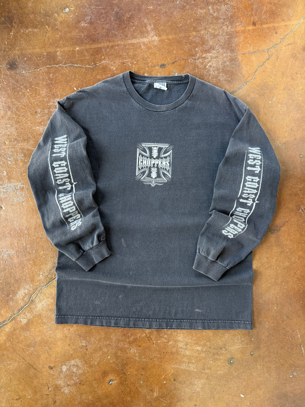 2000s West Coast Choppers "steel logo" longsleeve shirt (XL)