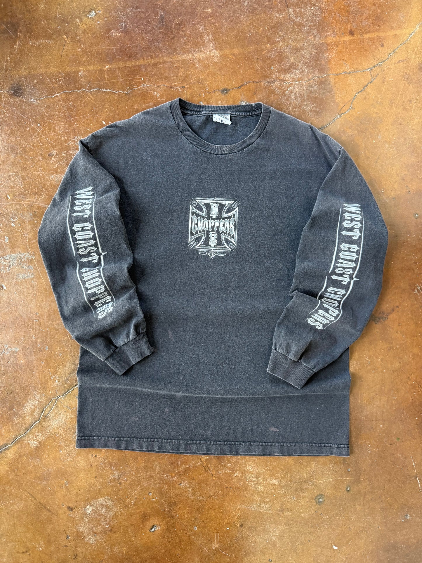 2000s West Coast Choppers "steel logo" longsleeve shirt (XL)