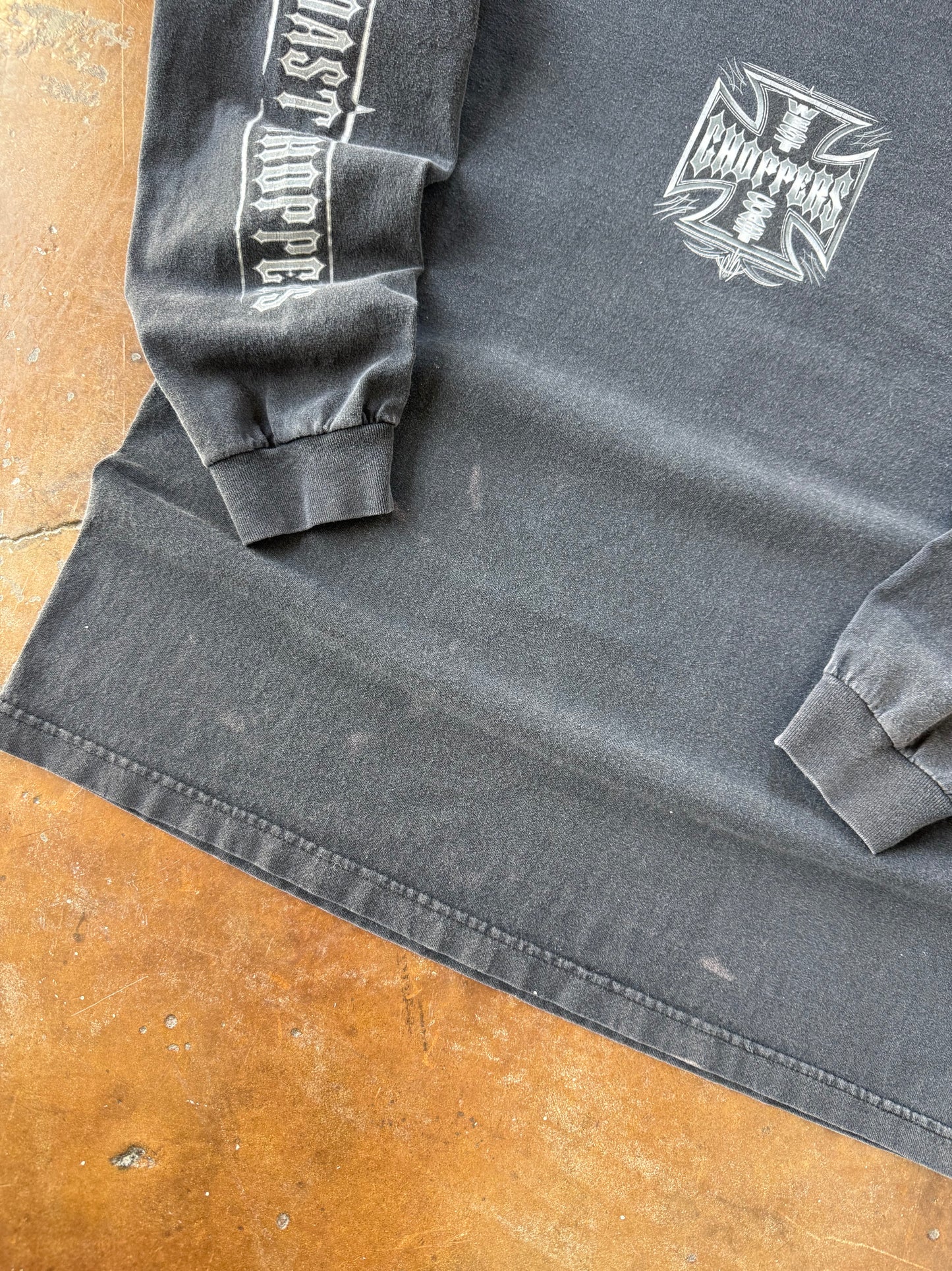 2000s West Coast Choppers "steel logo" longsleeve shirt (XL)
