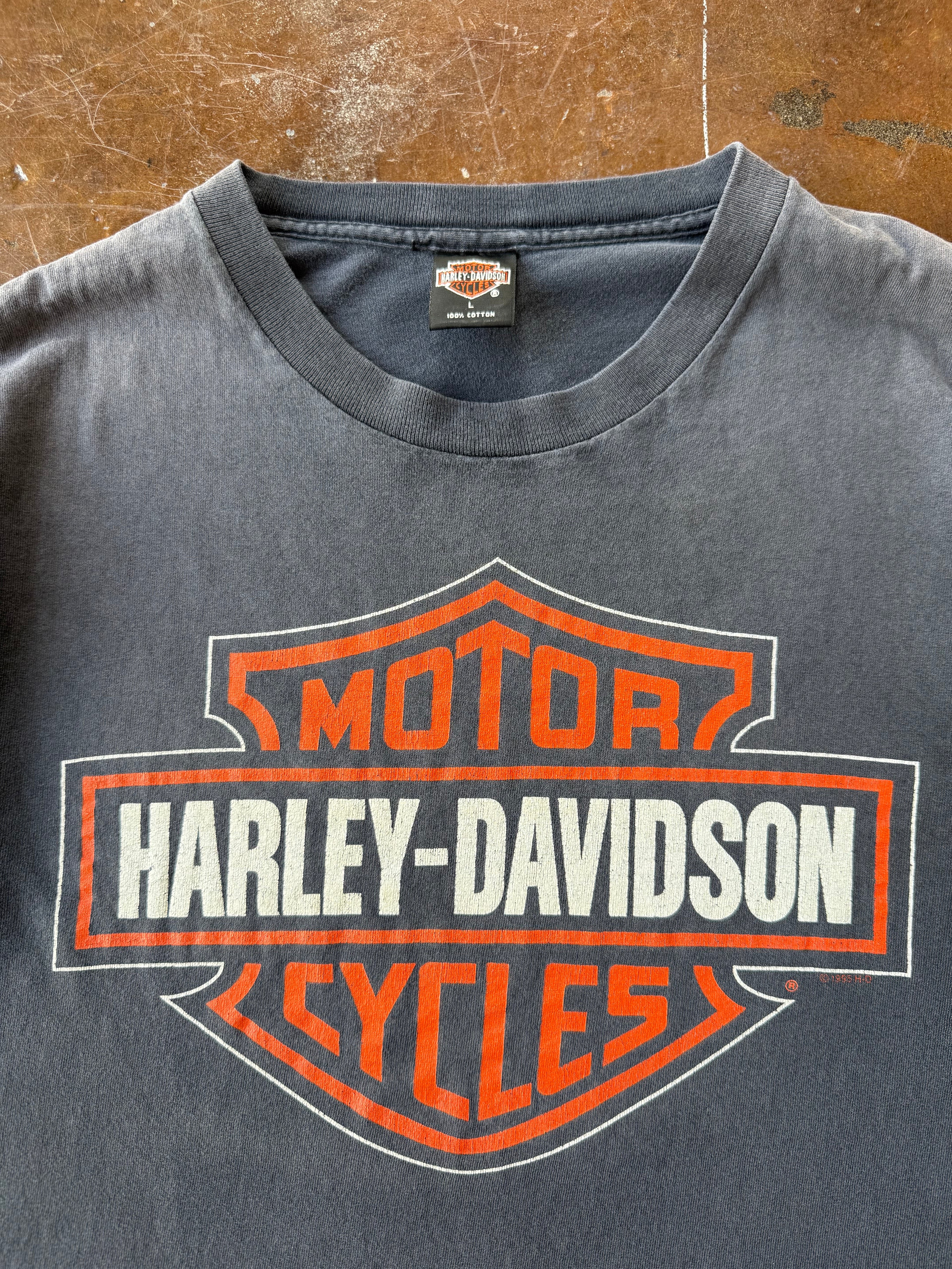 1995 faded Harley Davidson "classic logo" shirt (LARGE)