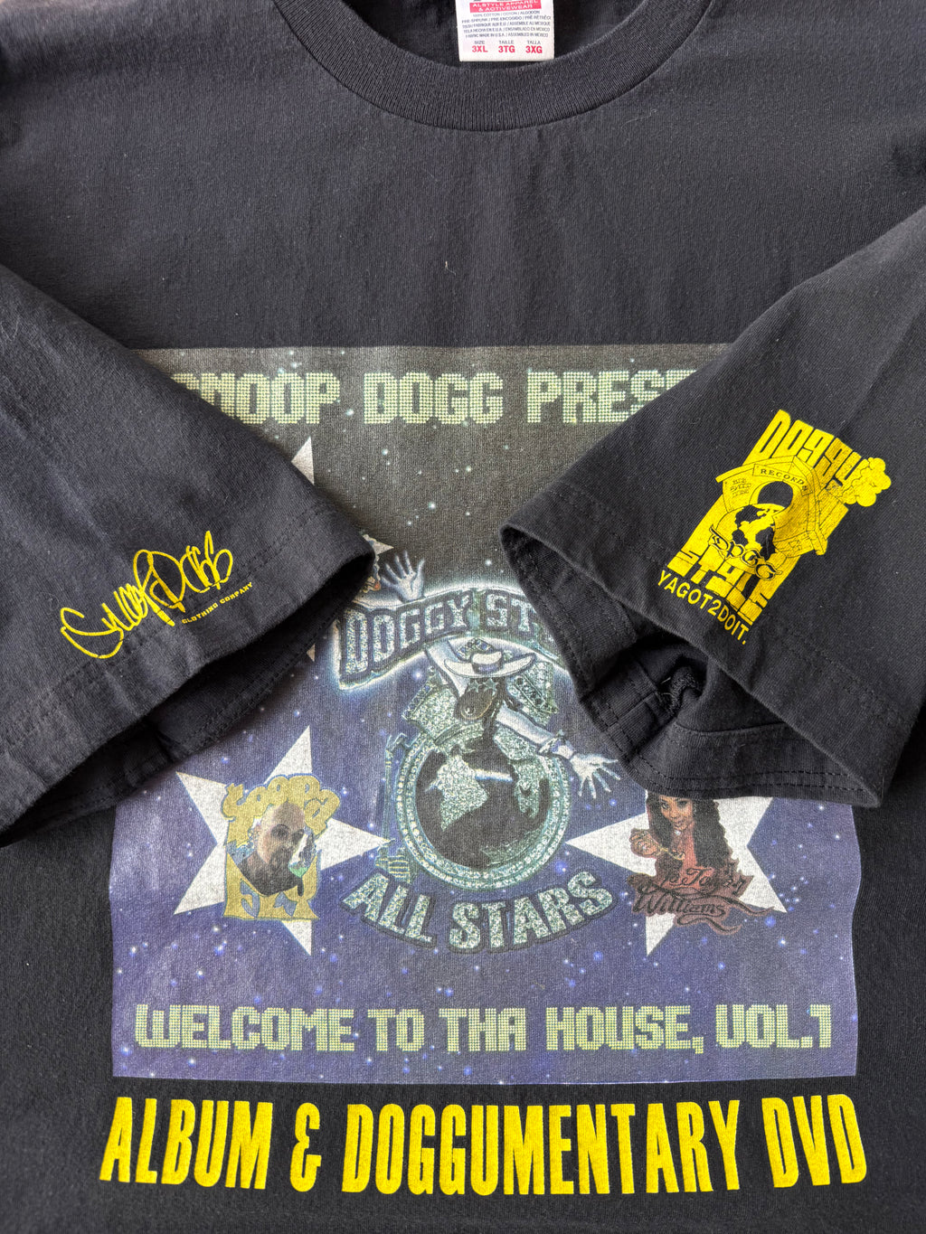 2002 Snoop Dogg "Doggy Style All Stars" rap shirt (XXXL)