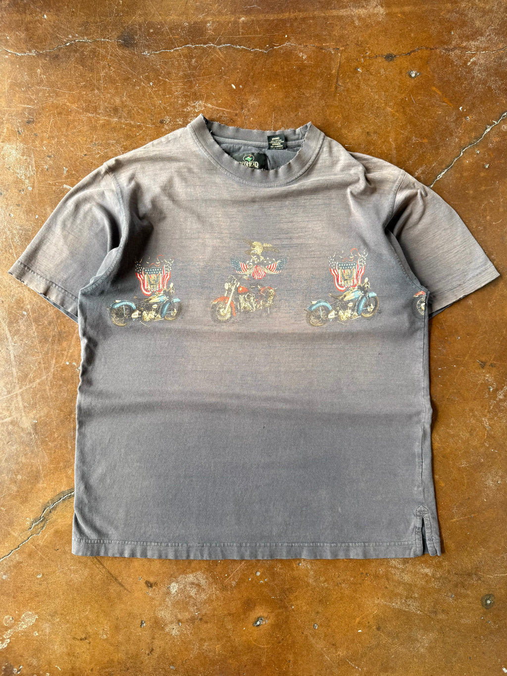 2000s faded Classic Biker shirt (LARGE)