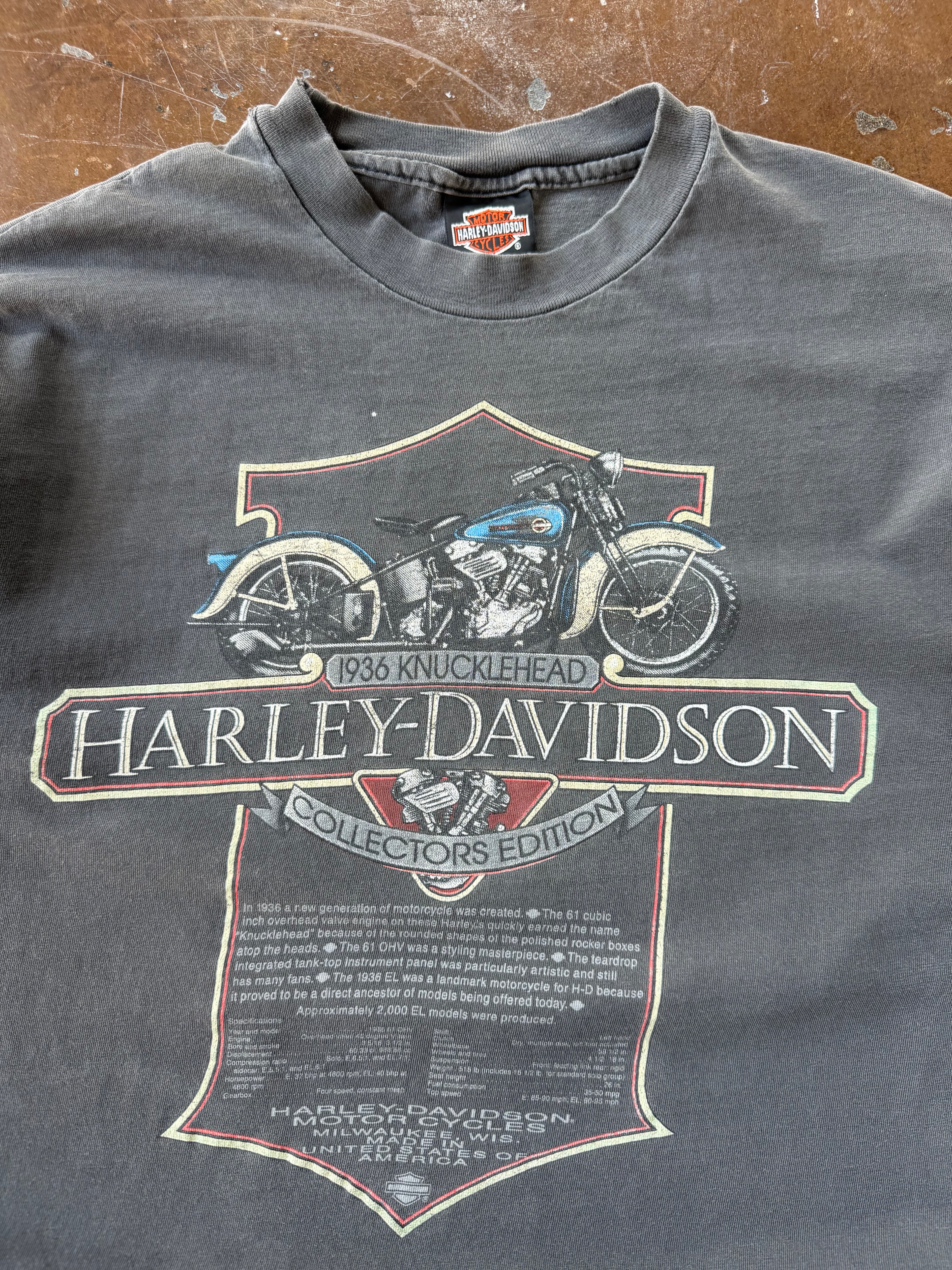 90s faded Harley Davidson "collector's edition" biker shirt (LARGE)