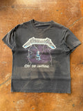 90s faded Metallica "ride the lightning" band shirt (LARGE)