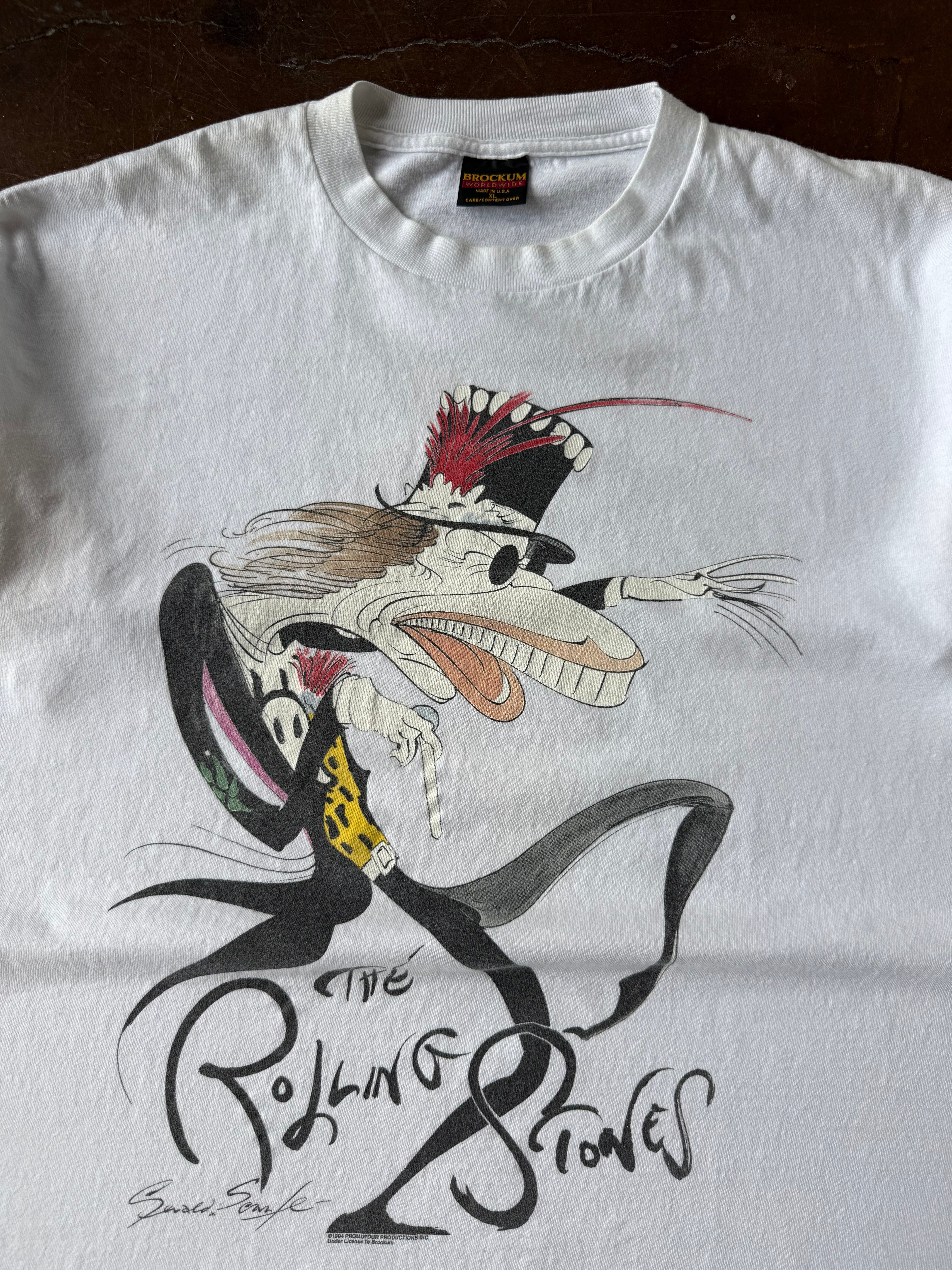 1994 Rolling Stones Voodoo Lounge "gerald scarfe" band shirt (XL)