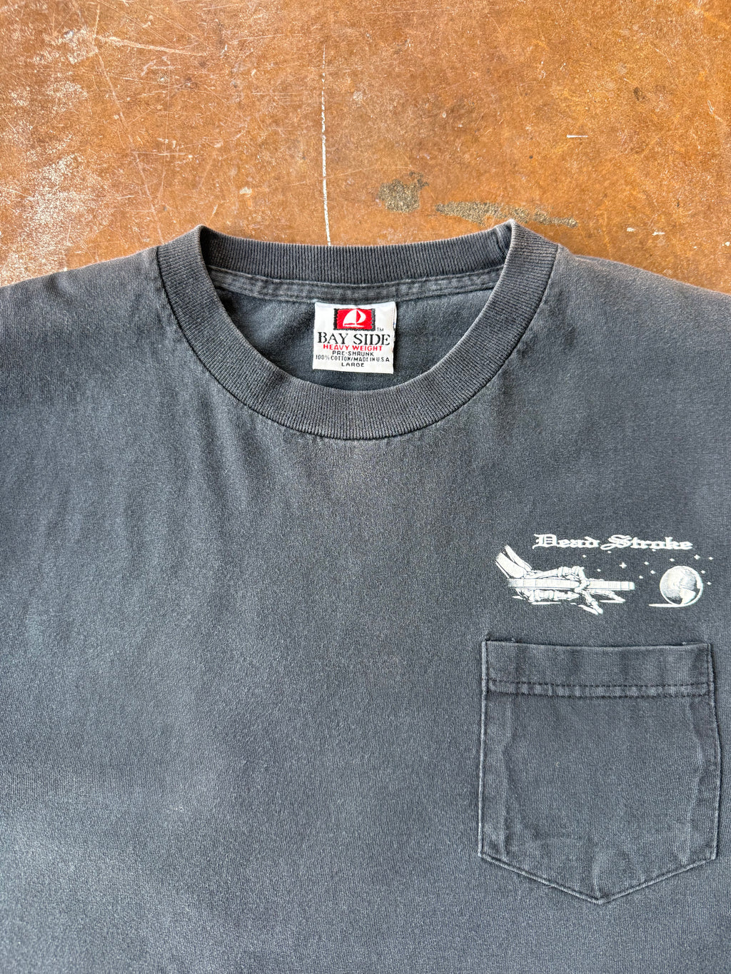 90s Dead Stroke Billiards "mind game" pocket shirt (LARGE)