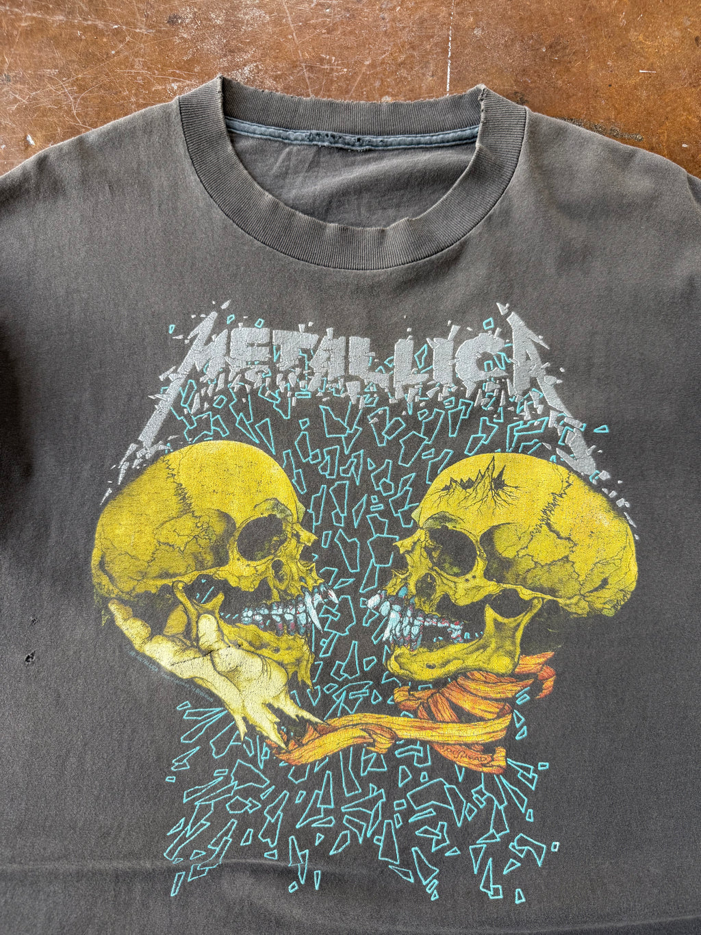 90s faded & distressed Metallica pushead "sad but true" band shirt (XL)