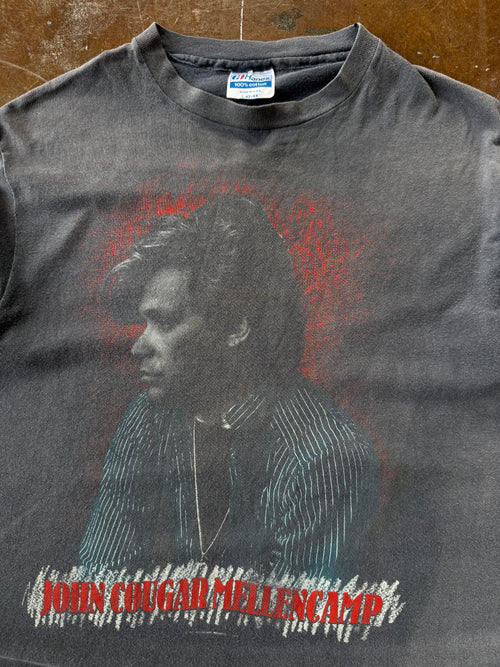 1985 faded John Cougar Mellencamp "scarecrow" tour shirt (LARGE)