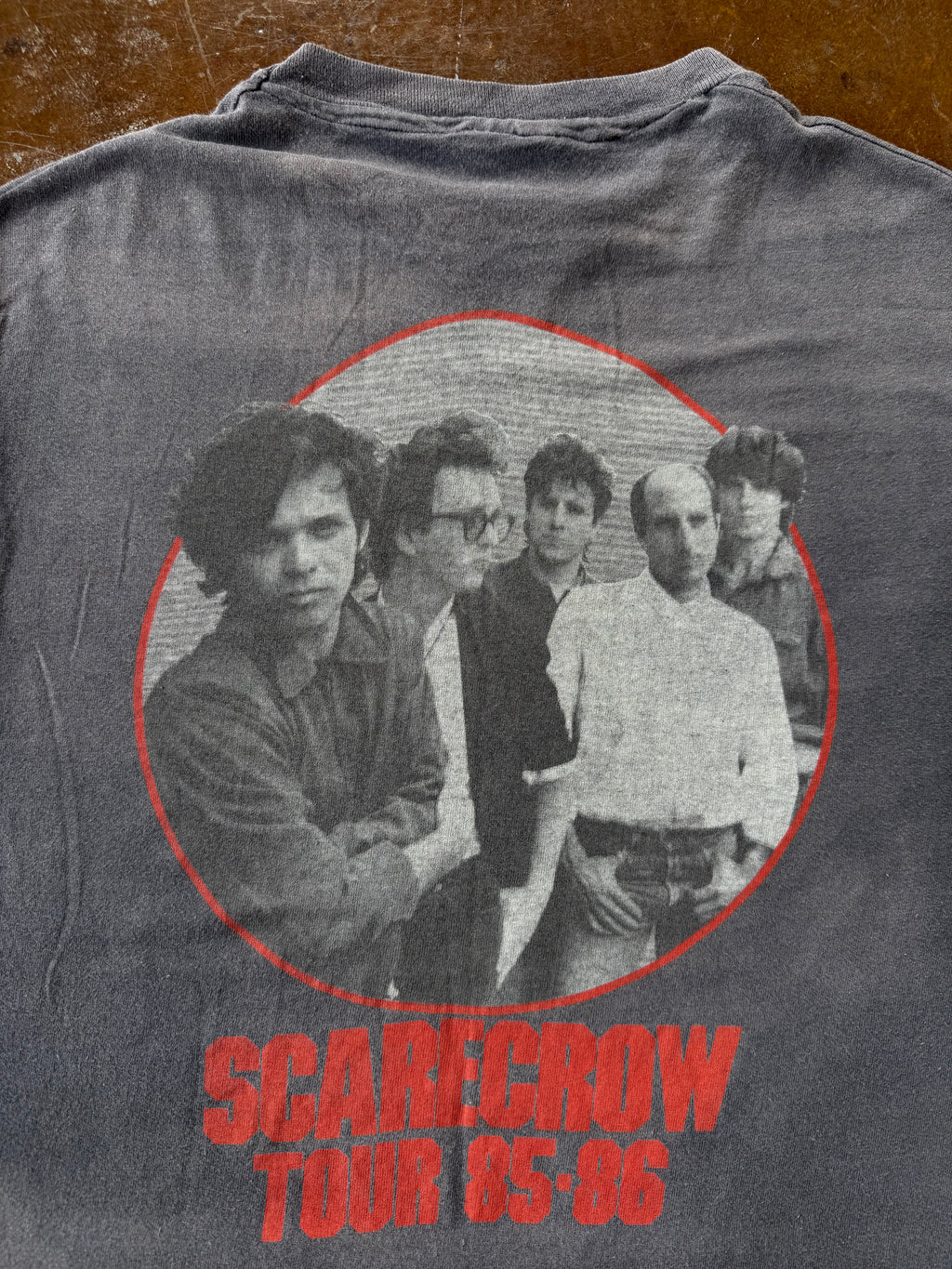 1985 faded John Cougar Mellencamp "scarecrow" tour shirt (LARGE)