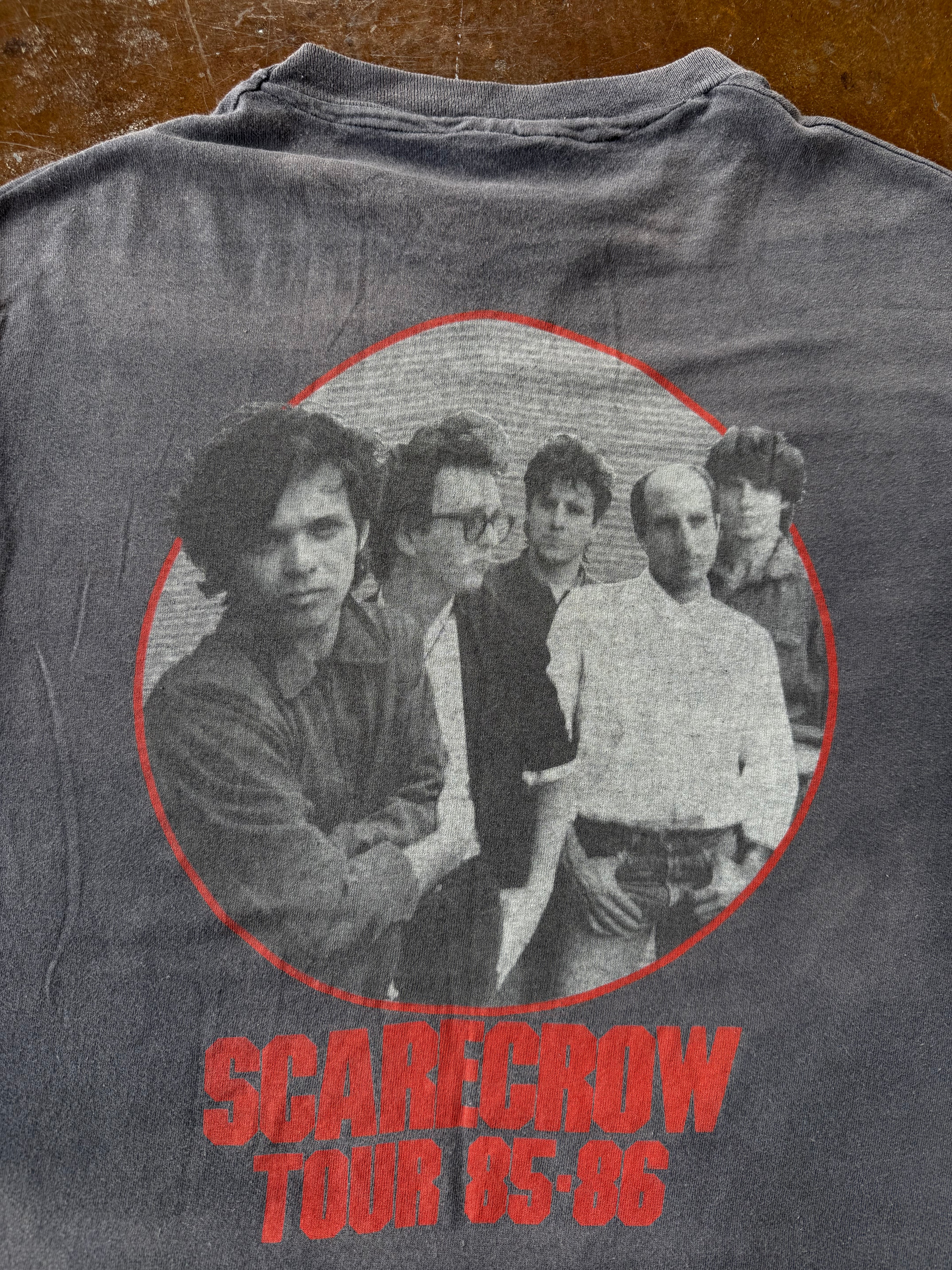 1985 faded John Cougar Mellencamp "scarecrow" tour shirt (LARGE)