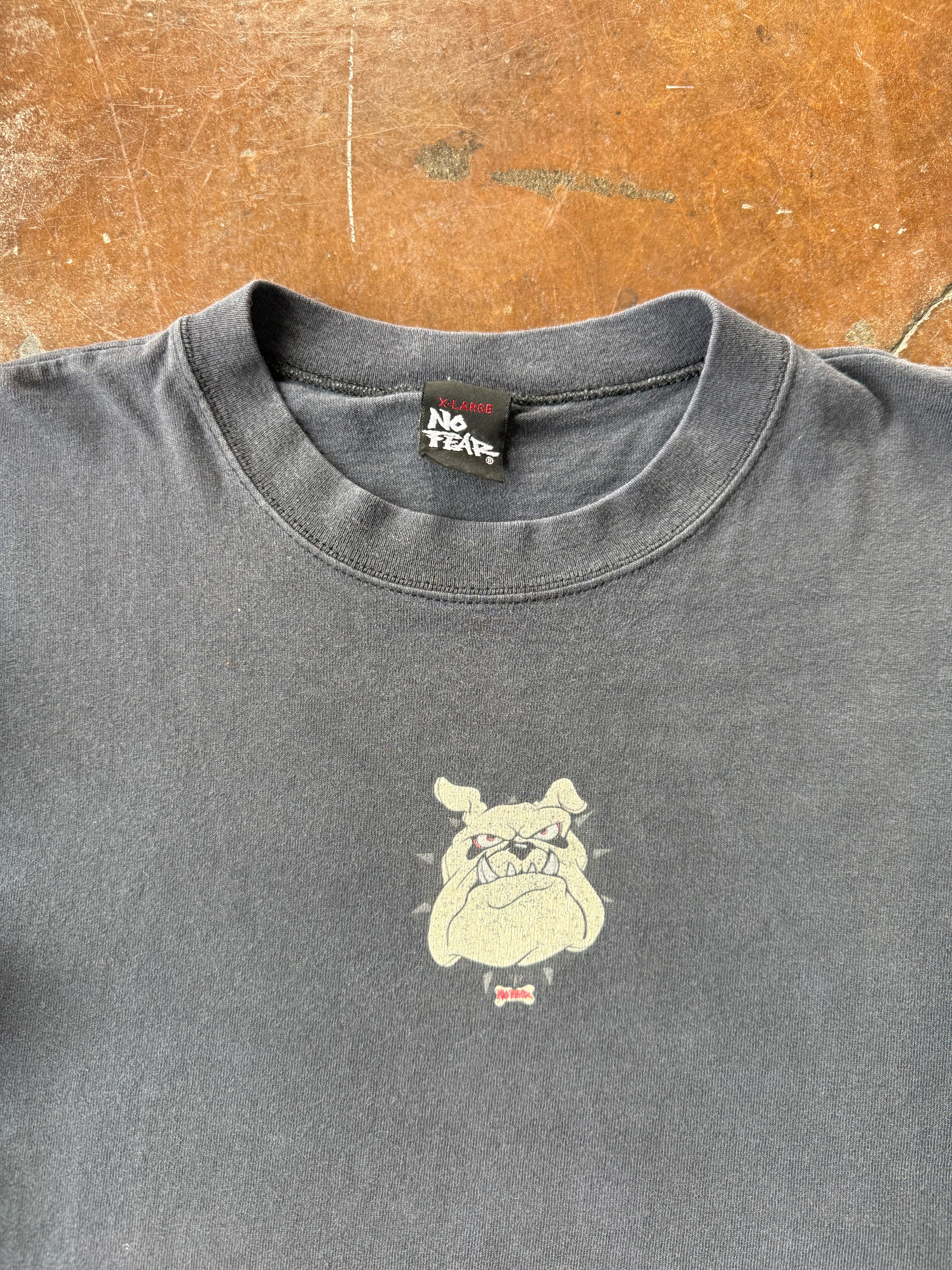 90s No Fear "bulldog" longsleeve shirt (XL)