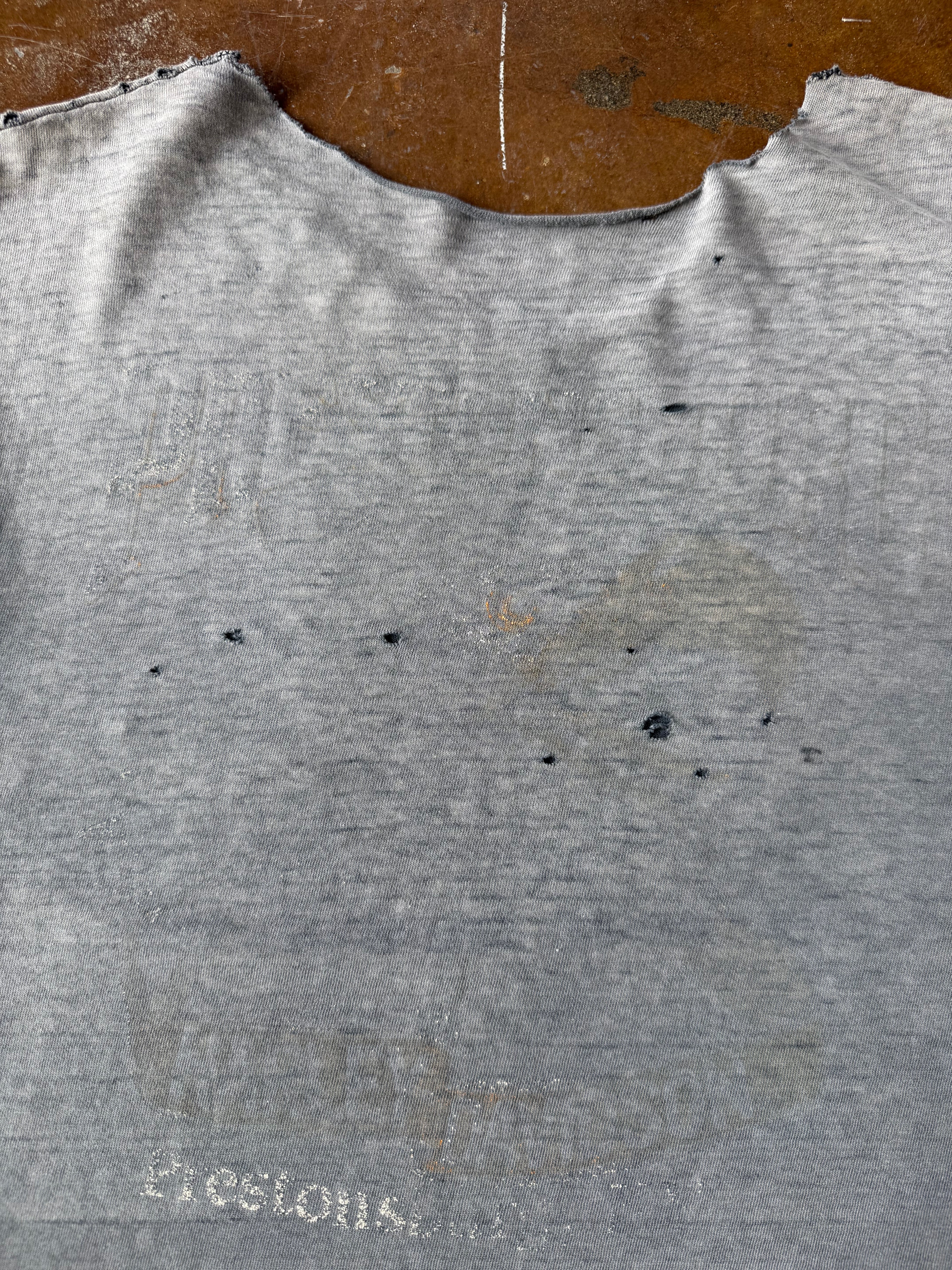 80s faded & distressed Harley Davidson "real steel" biker shirt (LARGE)