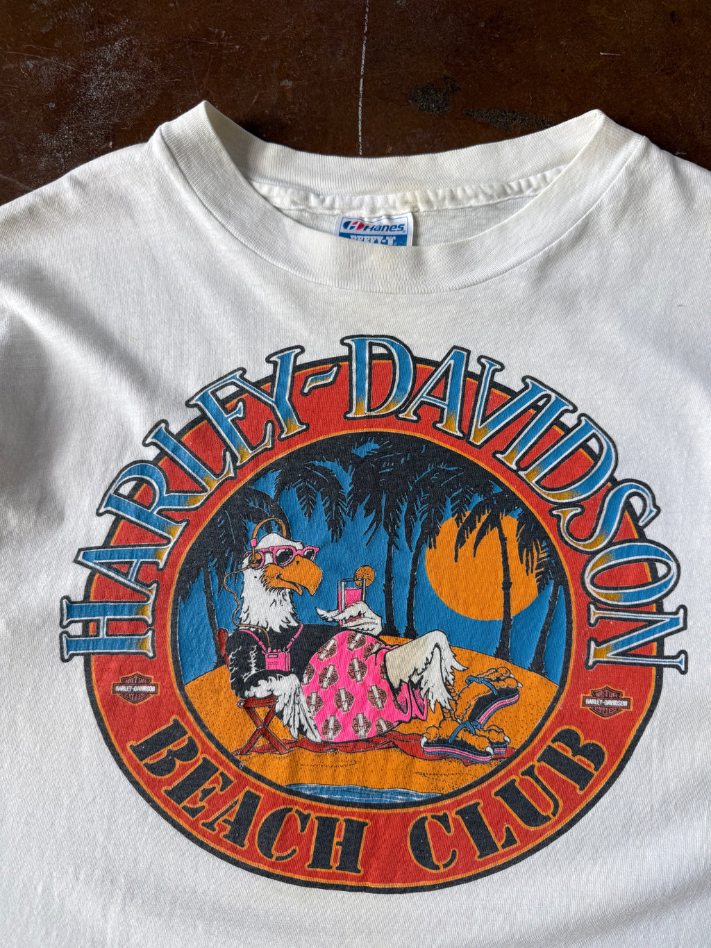 1990 Harley Davidson "beach club" biker shirt (LARGE)