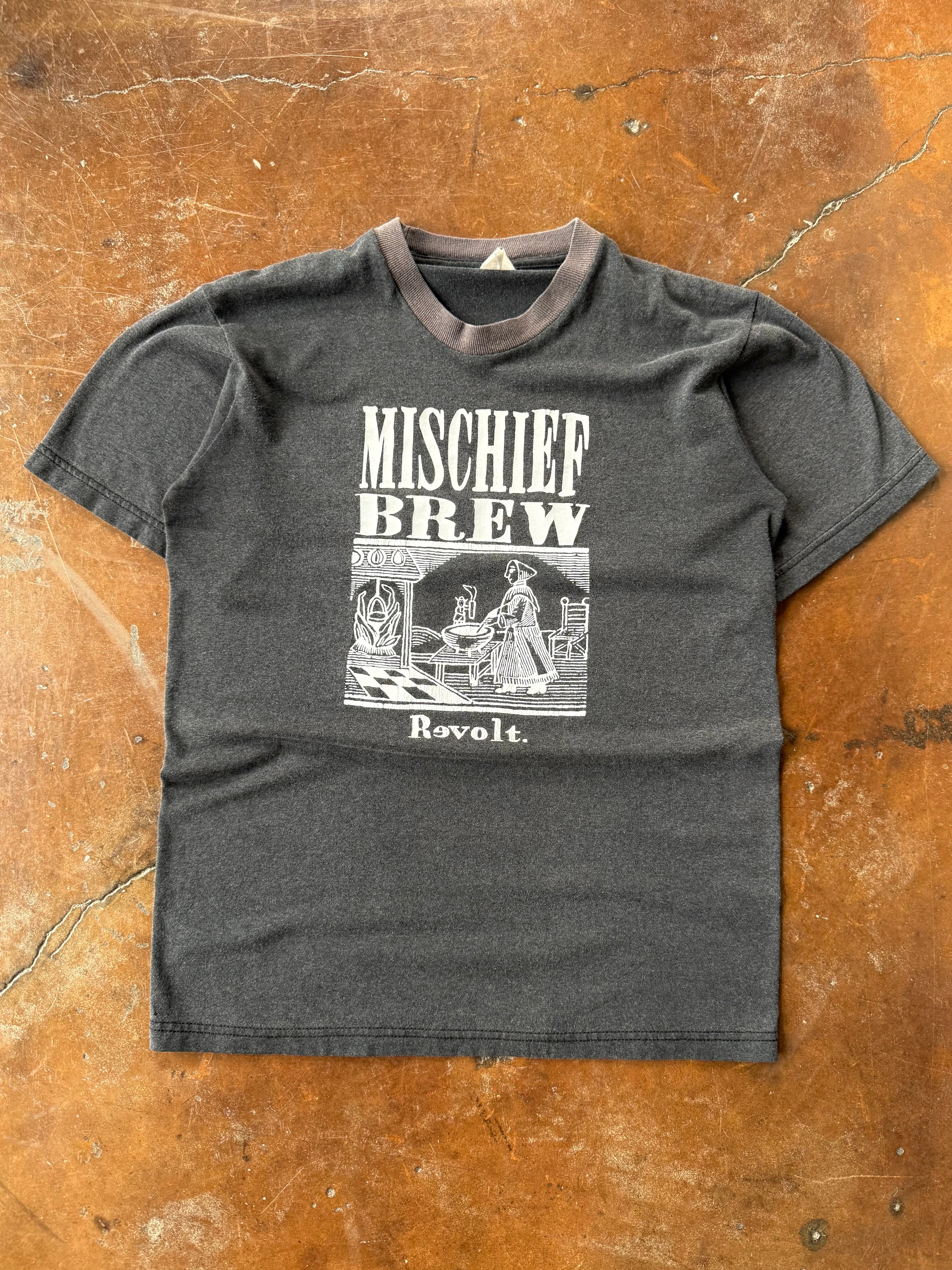 90s Mischief Brew "revolt" band shirt (MEDIUM)