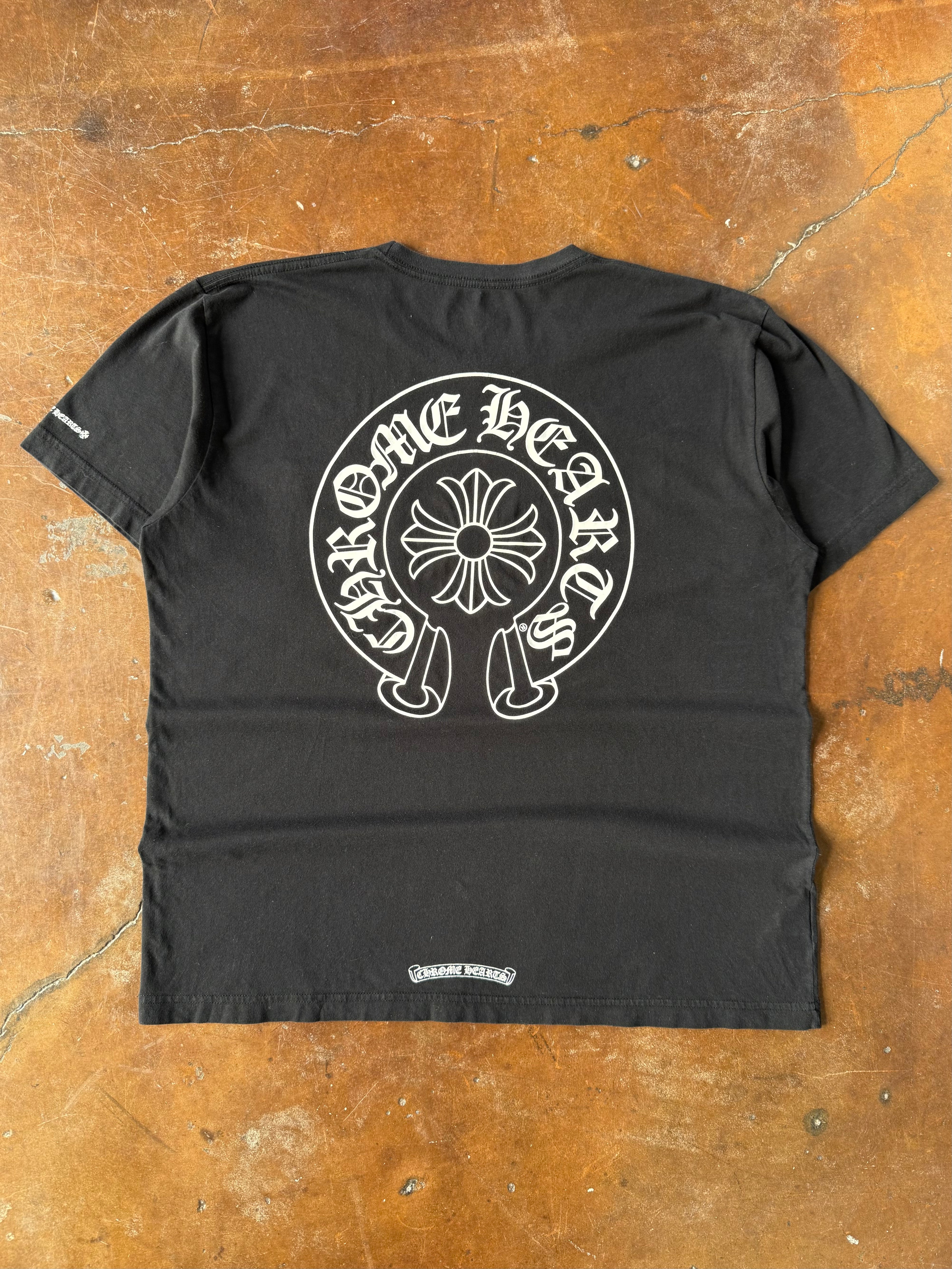 2000s Chrome Hearts "horseshoe logo" pocket shirt (XL)