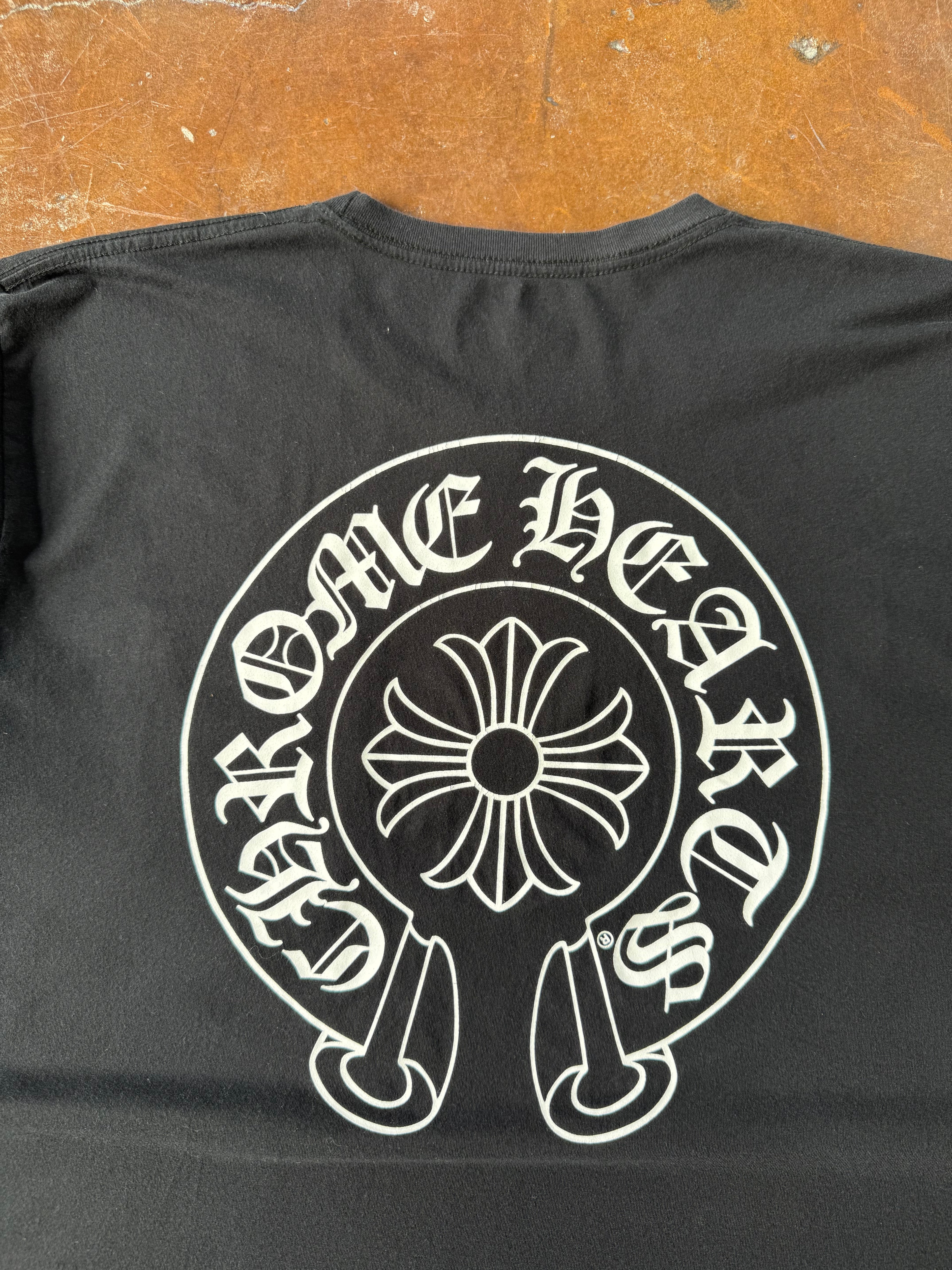 2000s Chrome Hearts "horseshoe logo" pocket shirt (XL)