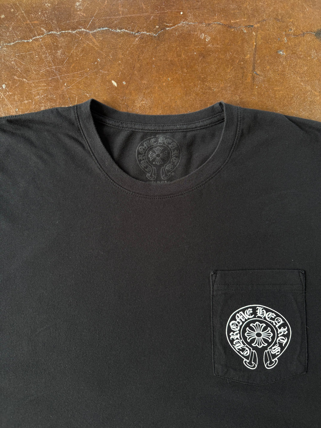 2000s Chrome Hearts "horseshoe logo" pocket shirt (XL)