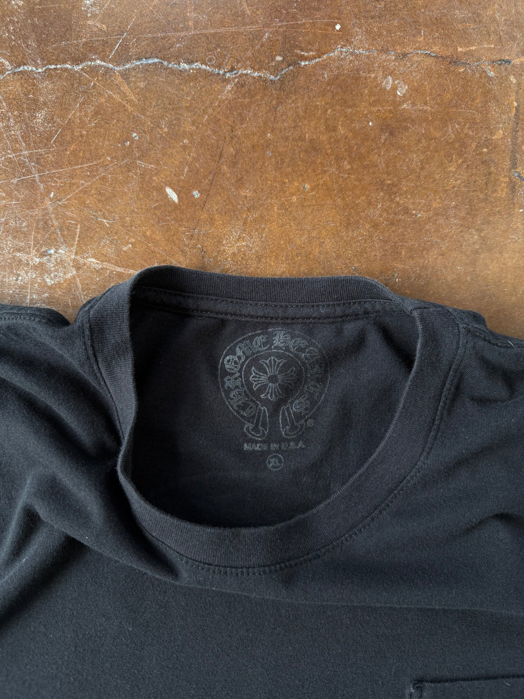 2000s Chrome Hearts "horseshoe logo" pocket shirt (XL)