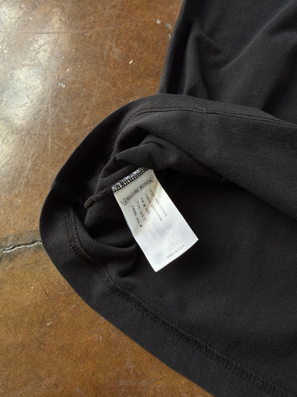 2000s Chrome Hearts "horseshoe logo" pocket shirt (XL)