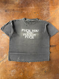 1996 faded & distressed Fuck You quote shirt (XL)