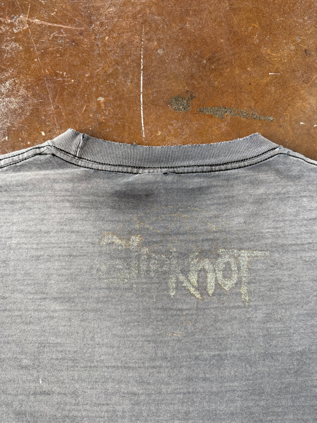 2000s faded & lightly distressed Slipknot band shirt (XXL)