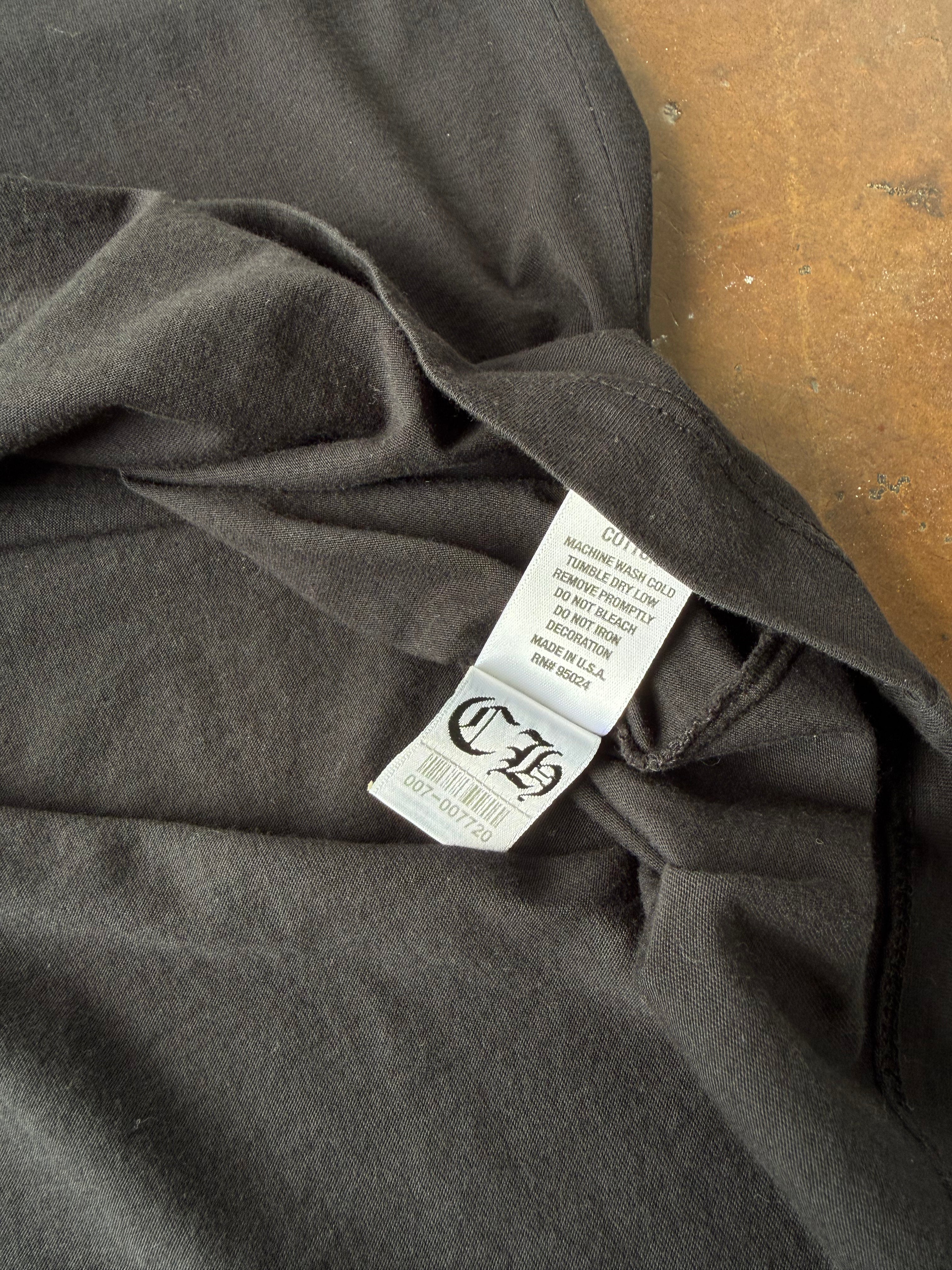 2000s Chrome Hearts "tonal plus cross" shirt (SMALL)