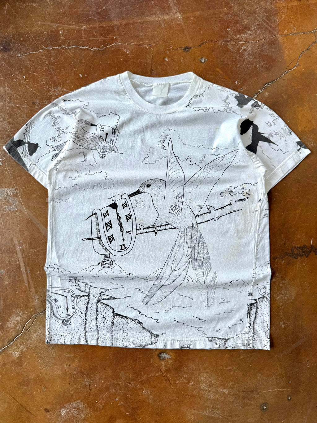90s Illusion "mockingbird" art shirt (LARGE)