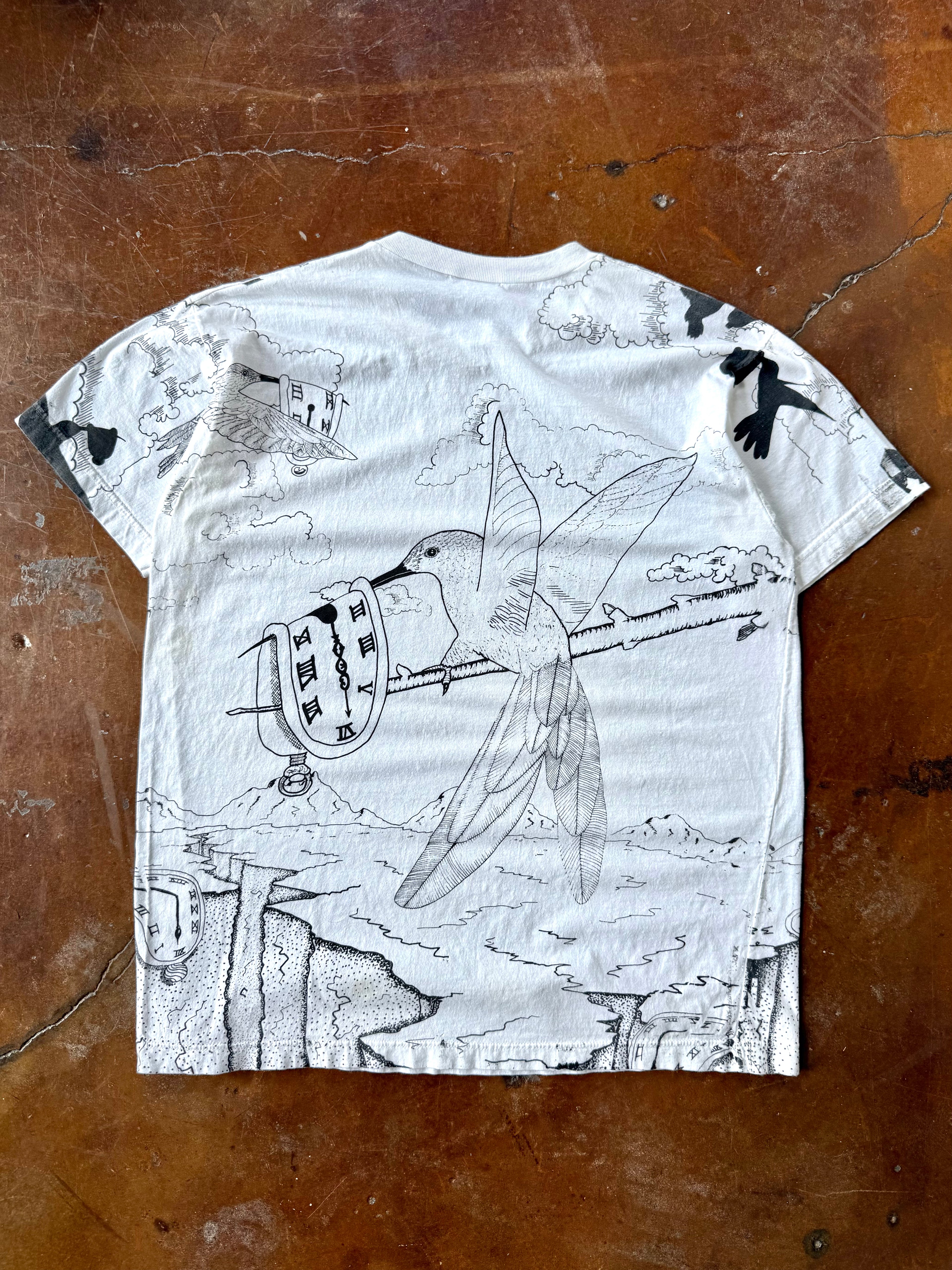 90s Illusion "mockingbird" art shirt (LARGE)