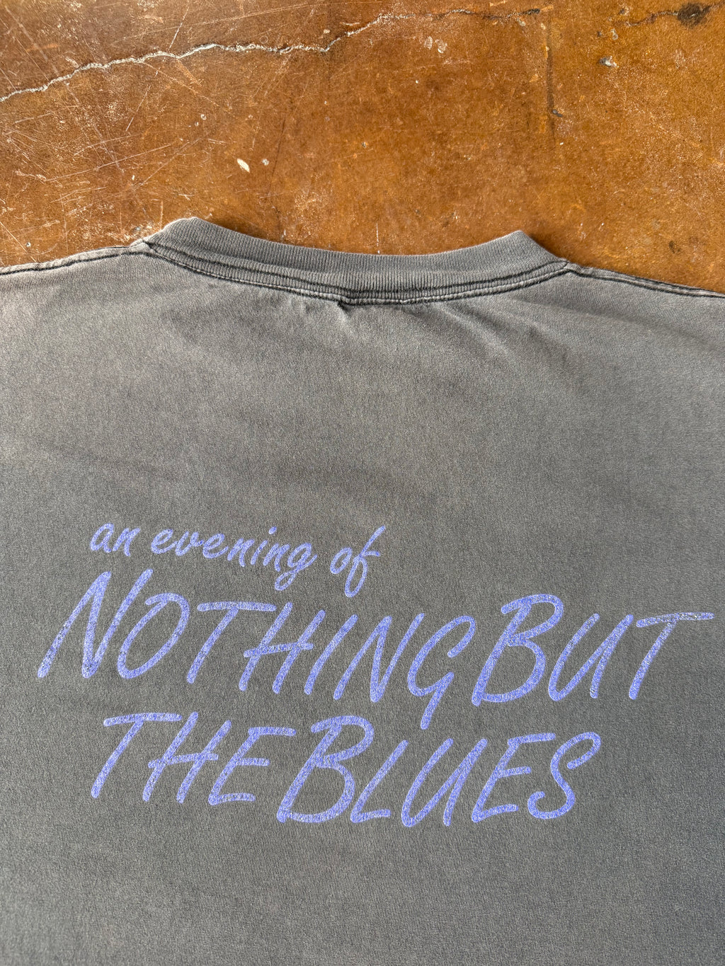 90s faded & lightly distressed Eric Clapton "nothing but the blues" shirt (XL)