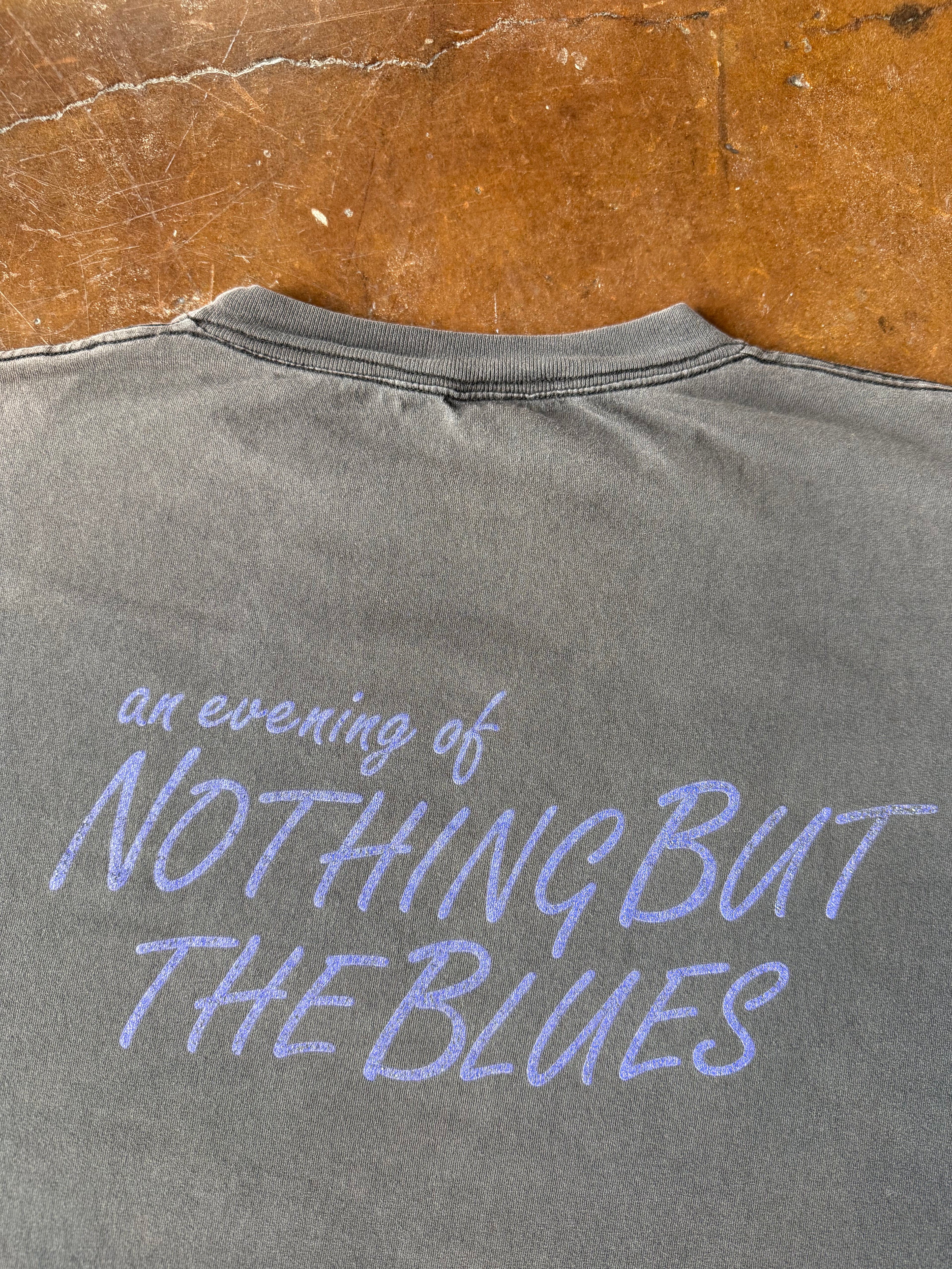 90s faded & lightly distressed Eric Clapton "nothing but the blues" shirt (XL)