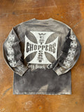 2000s faded West Coast Coppers "classic logo" biker longsleeve shirt (XL)