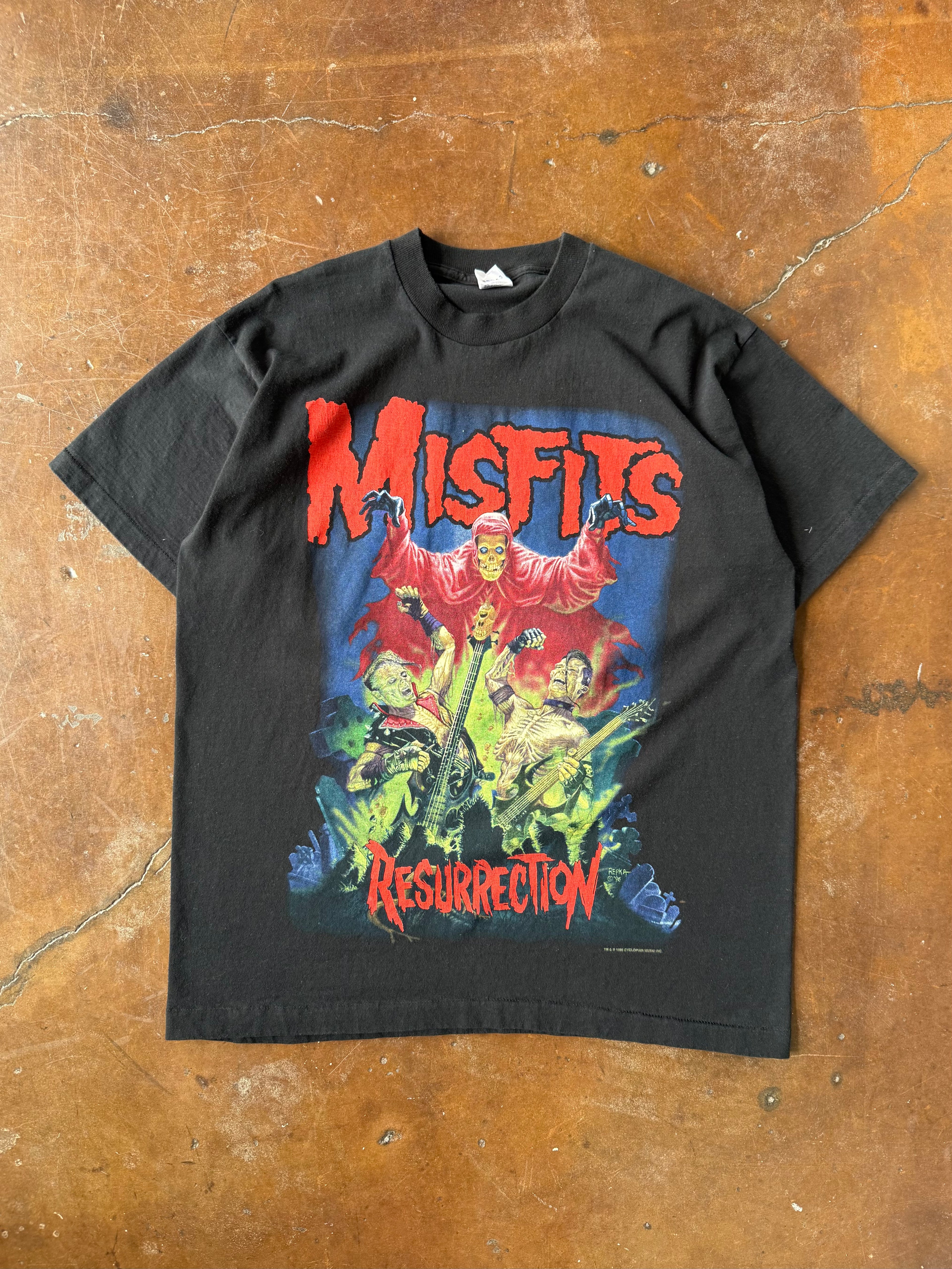1996 Misfits "resurrection" tour shirt (XL)