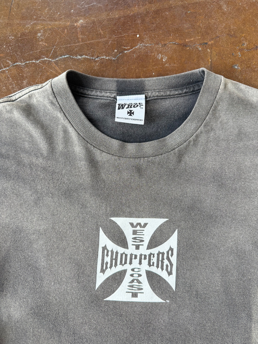 2000s faded West Coast Coppers "classic logo" biker longsleeve shirt (XL)