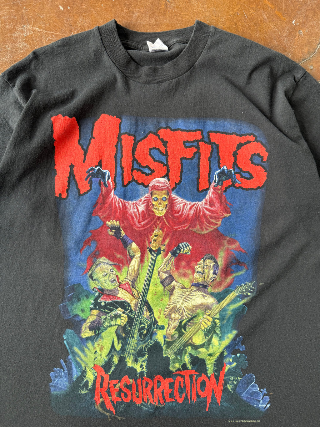 1996 Misfits "resurrection" tour shirt (XL)