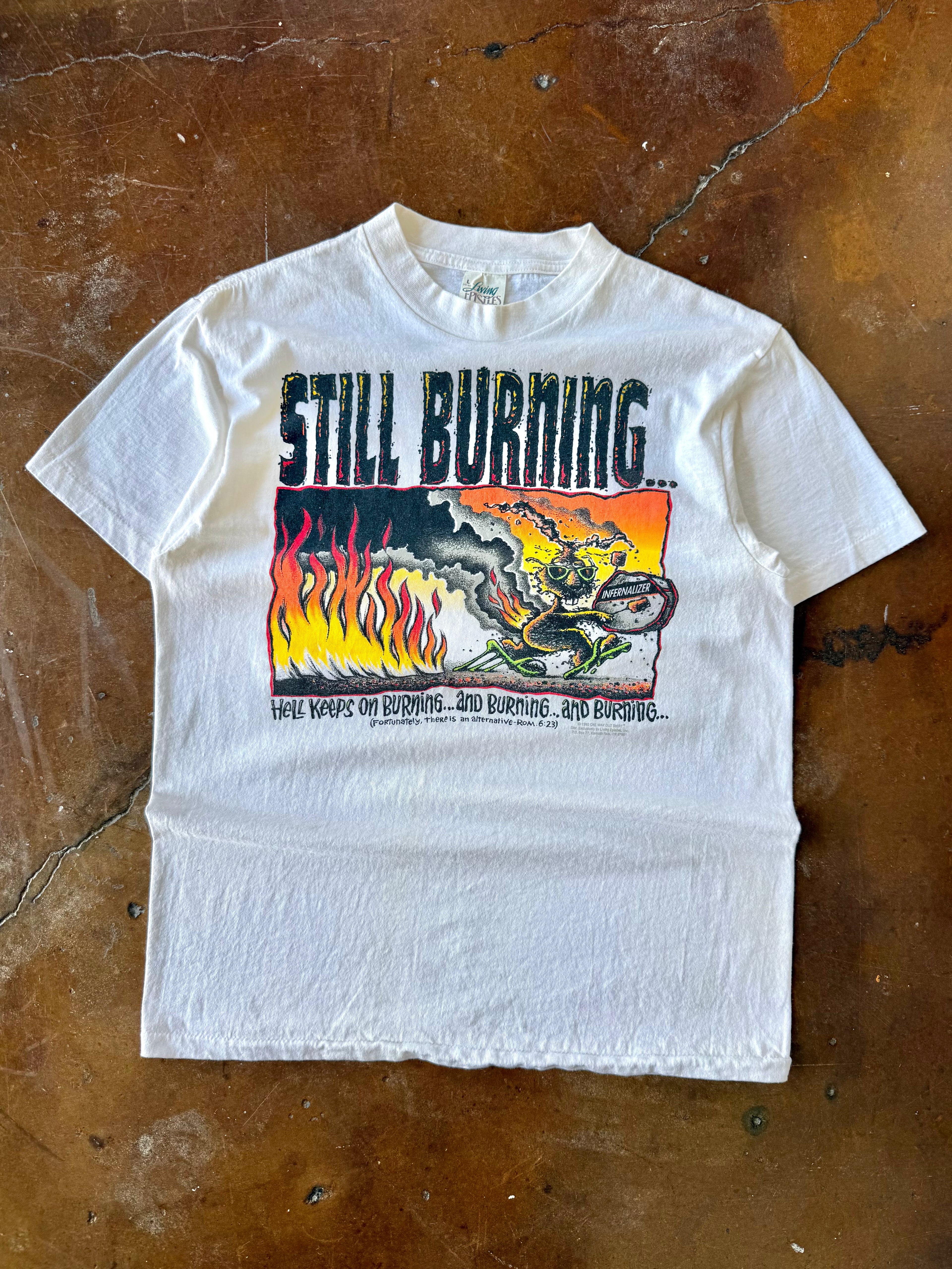 1993 Jesus "turn or burn" shirt (LARGE)