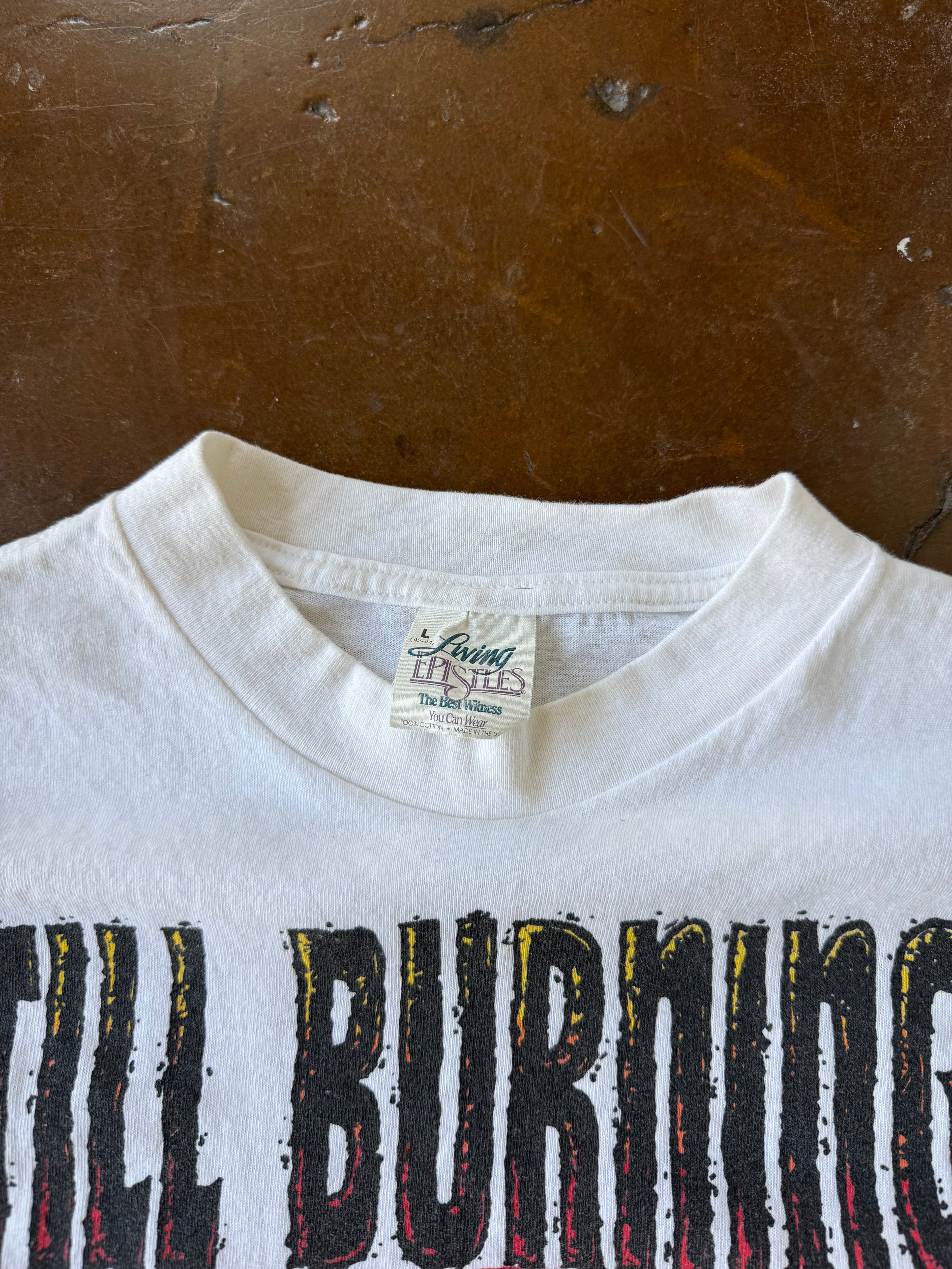 1993 Jesus "turn or burn" shirt (LARGE)