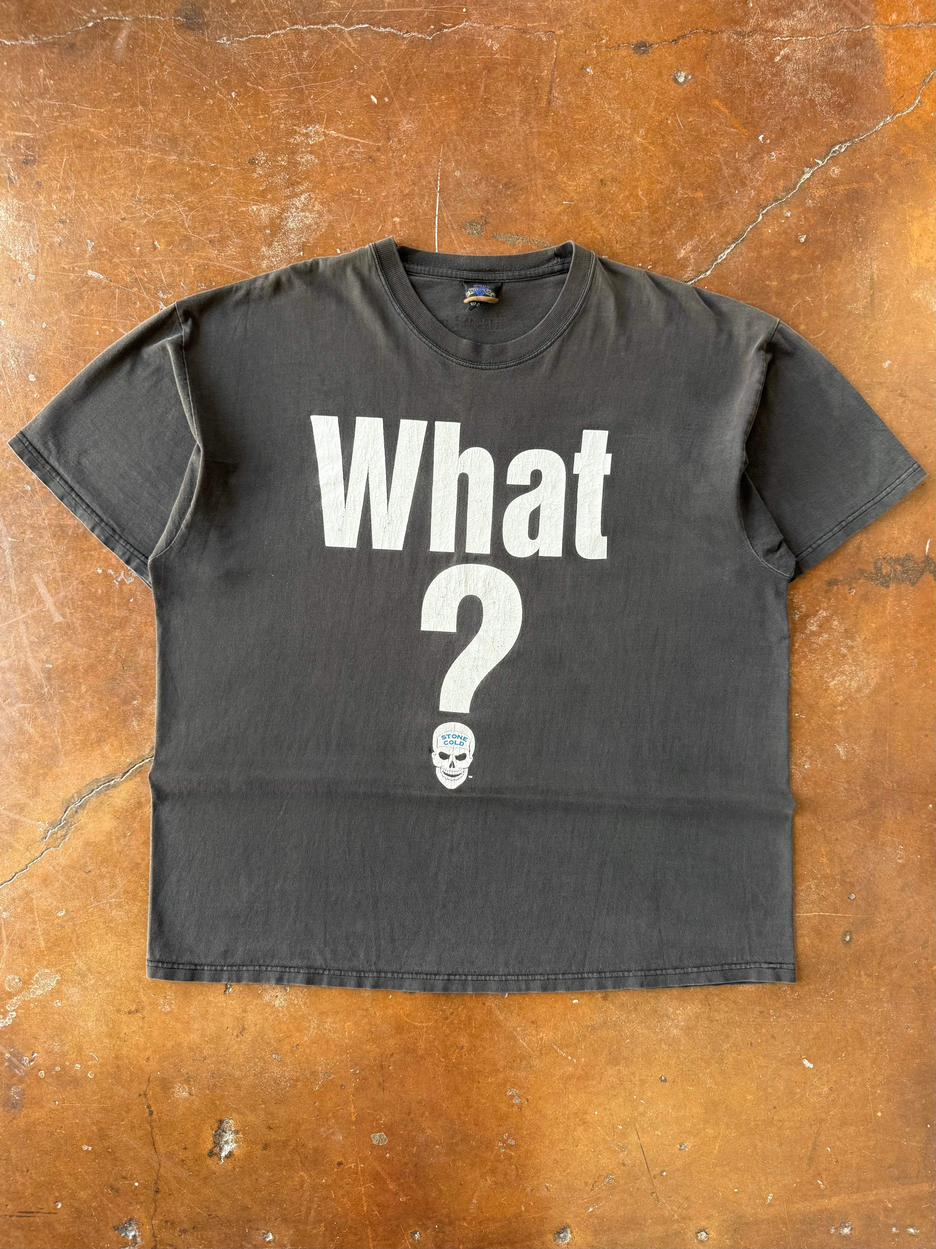 2002 Stone Cold Steve Austin WWE "what?" shirt (XXL)